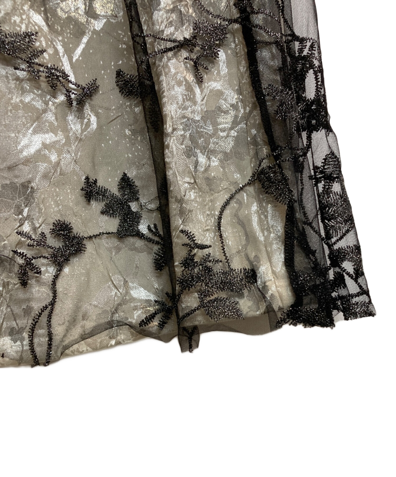 中古・古着通販】AMERI (アメリ) UNDRESSED MOONY LACE SKIRT ブラック