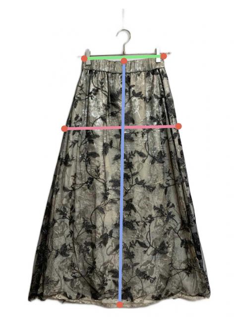 【美品】 AMERI UNDRESSED LACE SANDWICH SKIRT 中古・古着通販】AMERI (アメリ) UNDRESSED MOONY LACE SKIRT ブラック