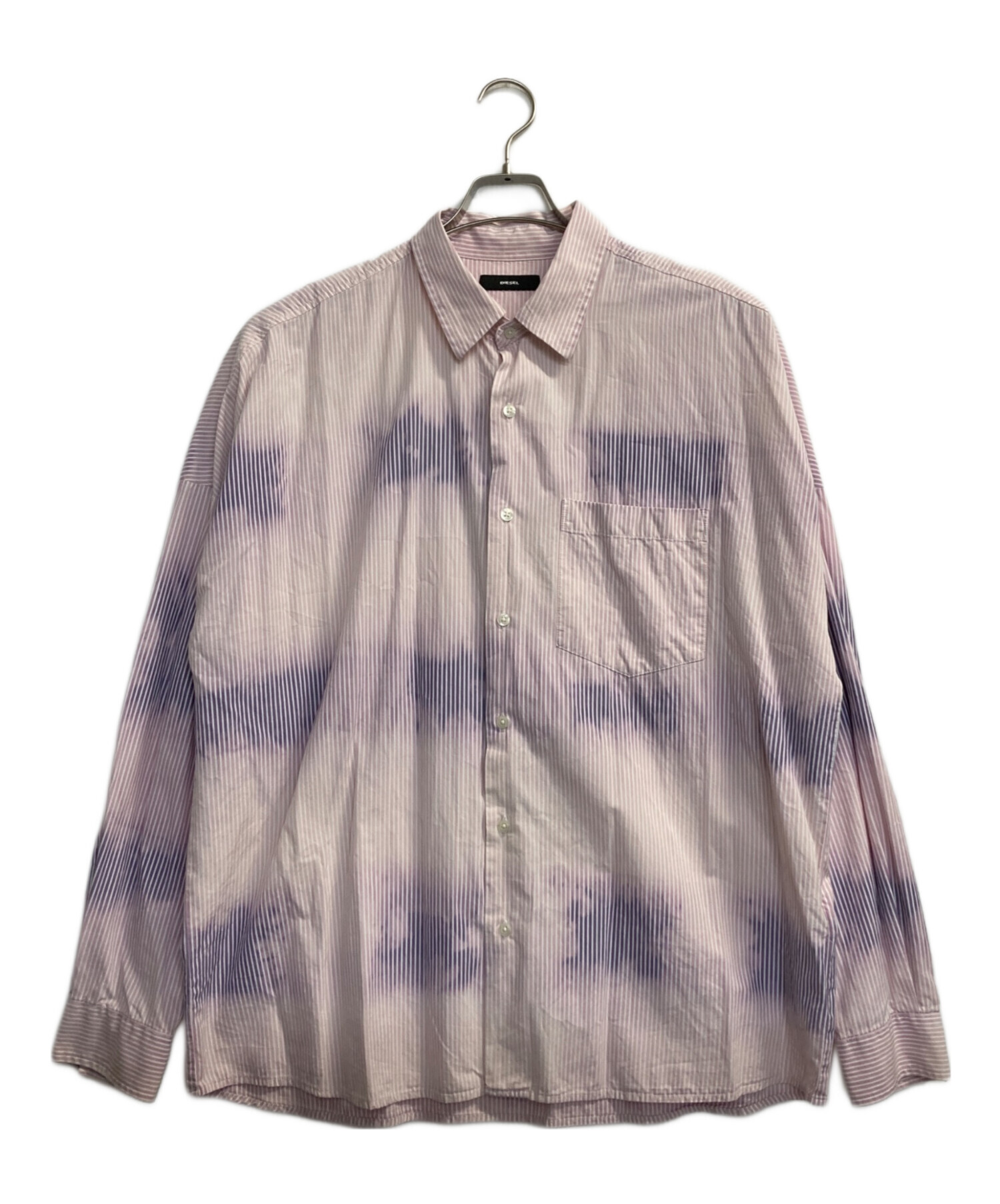 中古・古着通販】DIESEL (ディーゼル) グラデーションストライプシャツ 