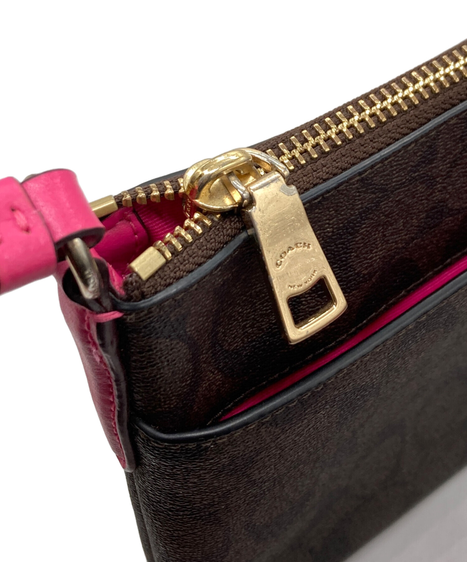 中古・古着通販】COACH (コーチ) シグネチャーミニショルダーバッグ