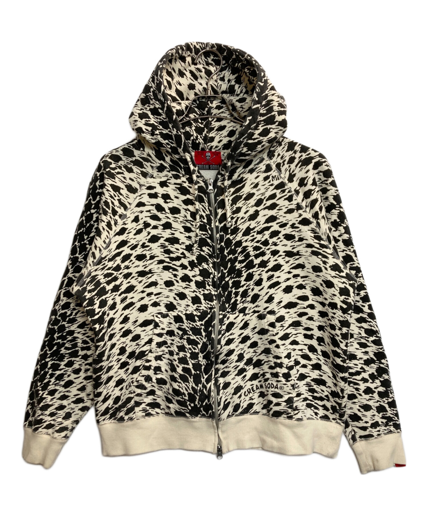 中古・古着通販】CREAM SODA (クリームソーダ) 総柄ジップパーカー