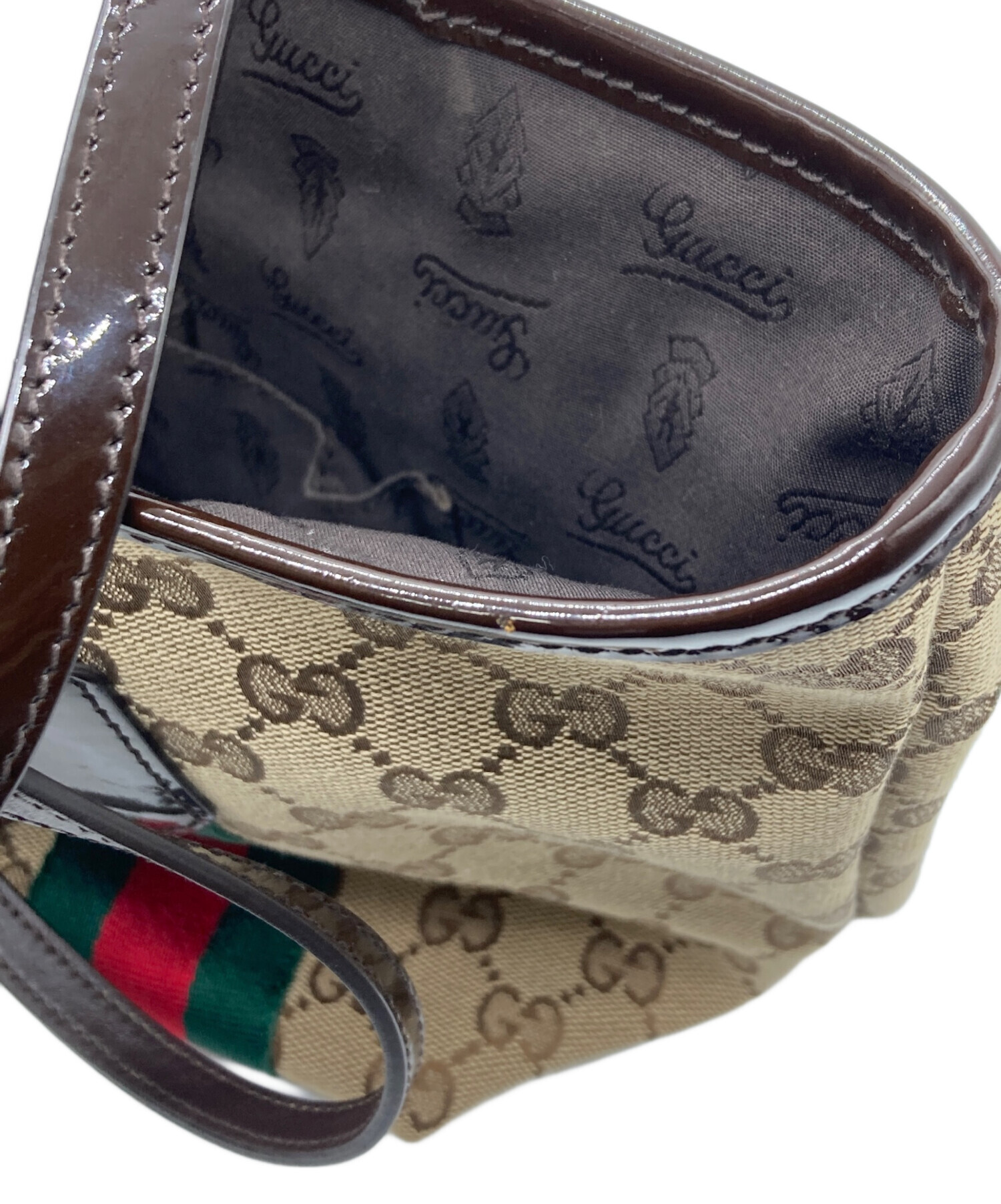 中古・古着通販】GUCCI (グッチ) シェリーラインGGキャンバスジョリー 