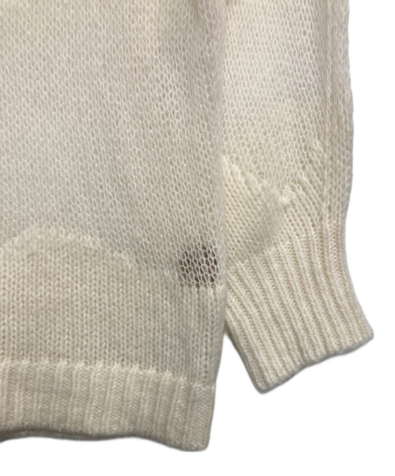 中古・古着通販】AMERI (アメリ) UND MOHAIR WAVE LINE KNIT TOP