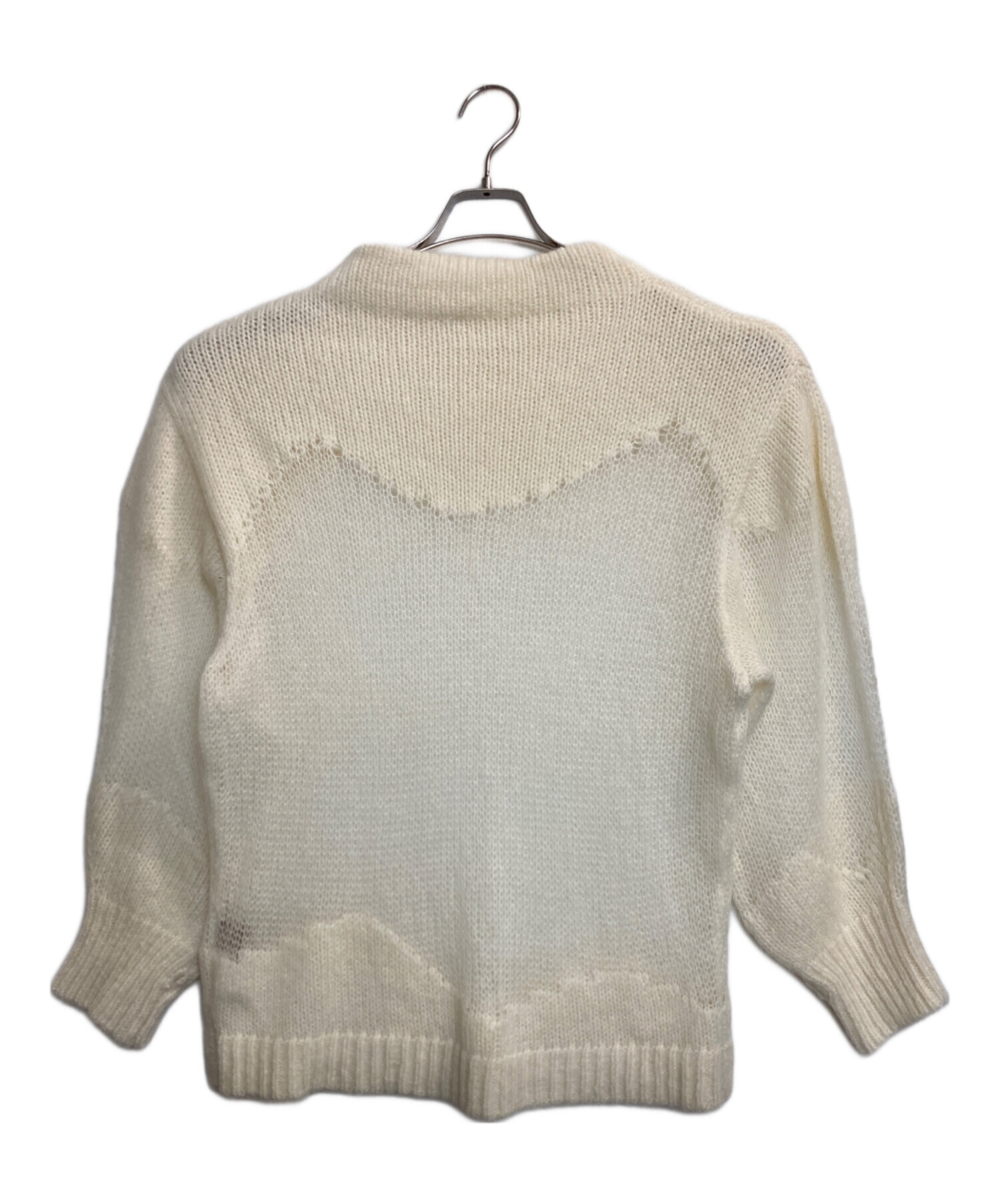 中古・古着通販】AMERI (アメリ) UND MOHAIR WAVE LINE KNIT TOP
