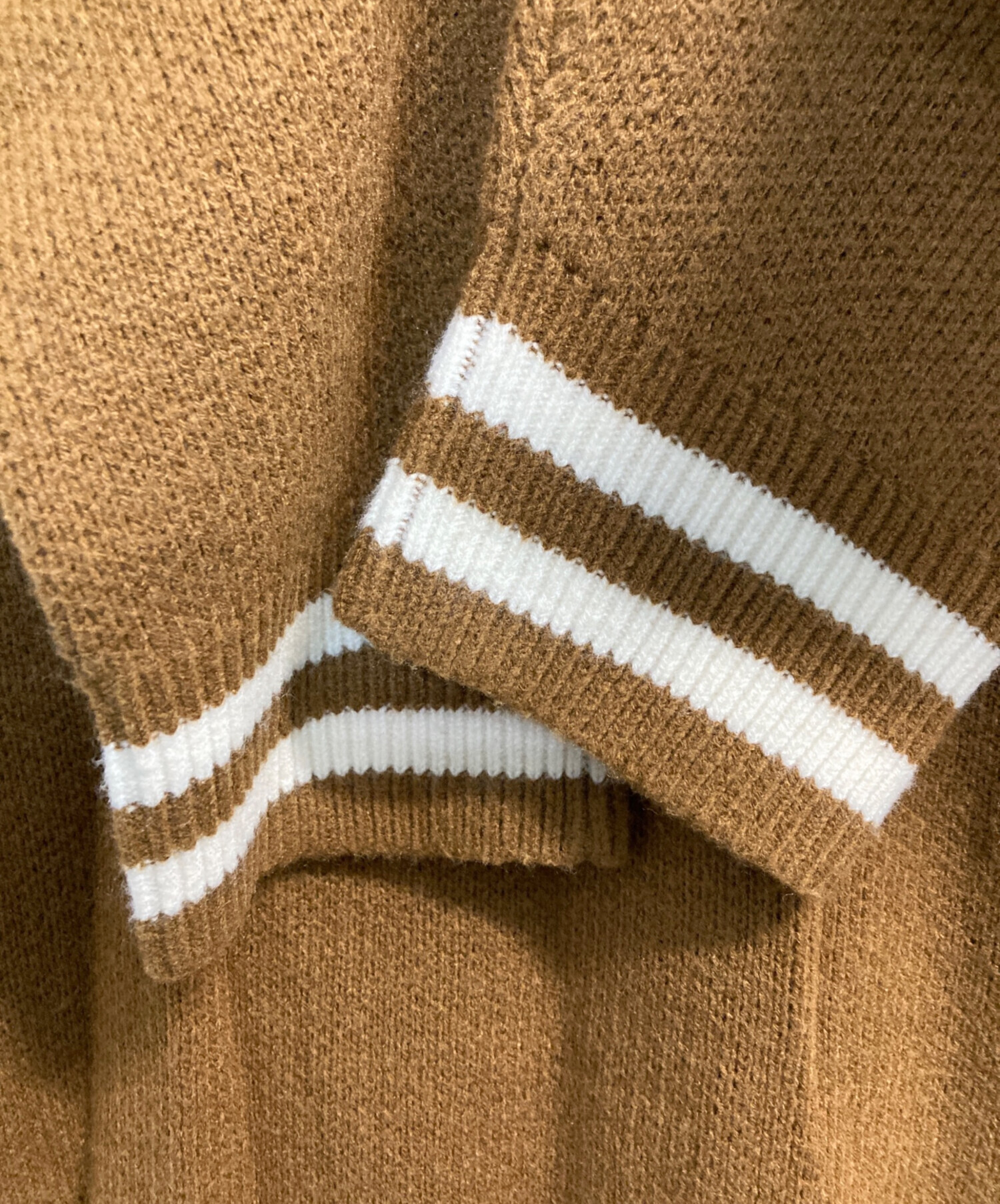 中古・古着通販】CarHartt (カーハート) ニットカーディガン ベージュ