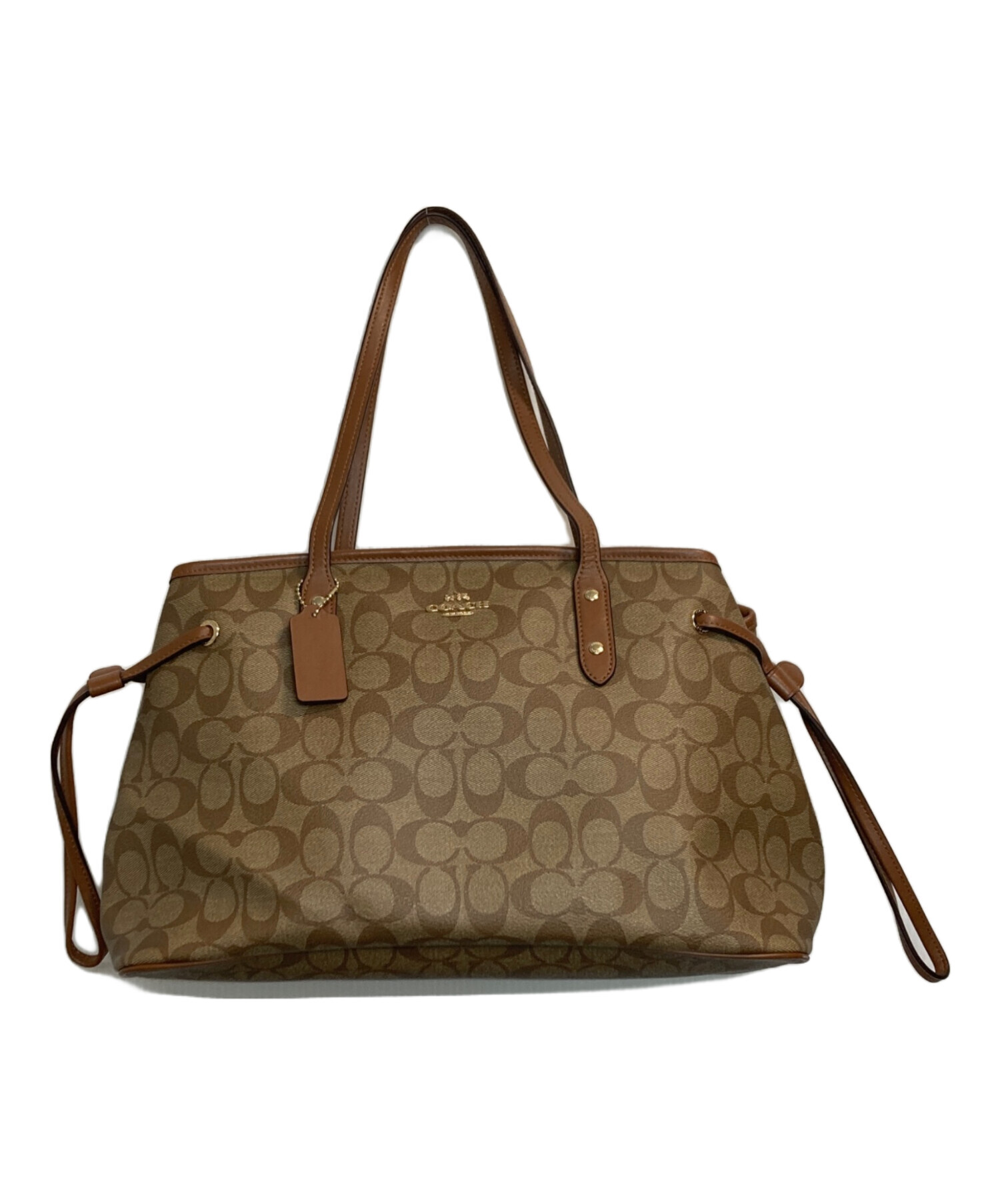 中古・古着通販】COACH (コーチ) シグネチャートートバッグ ブラウン