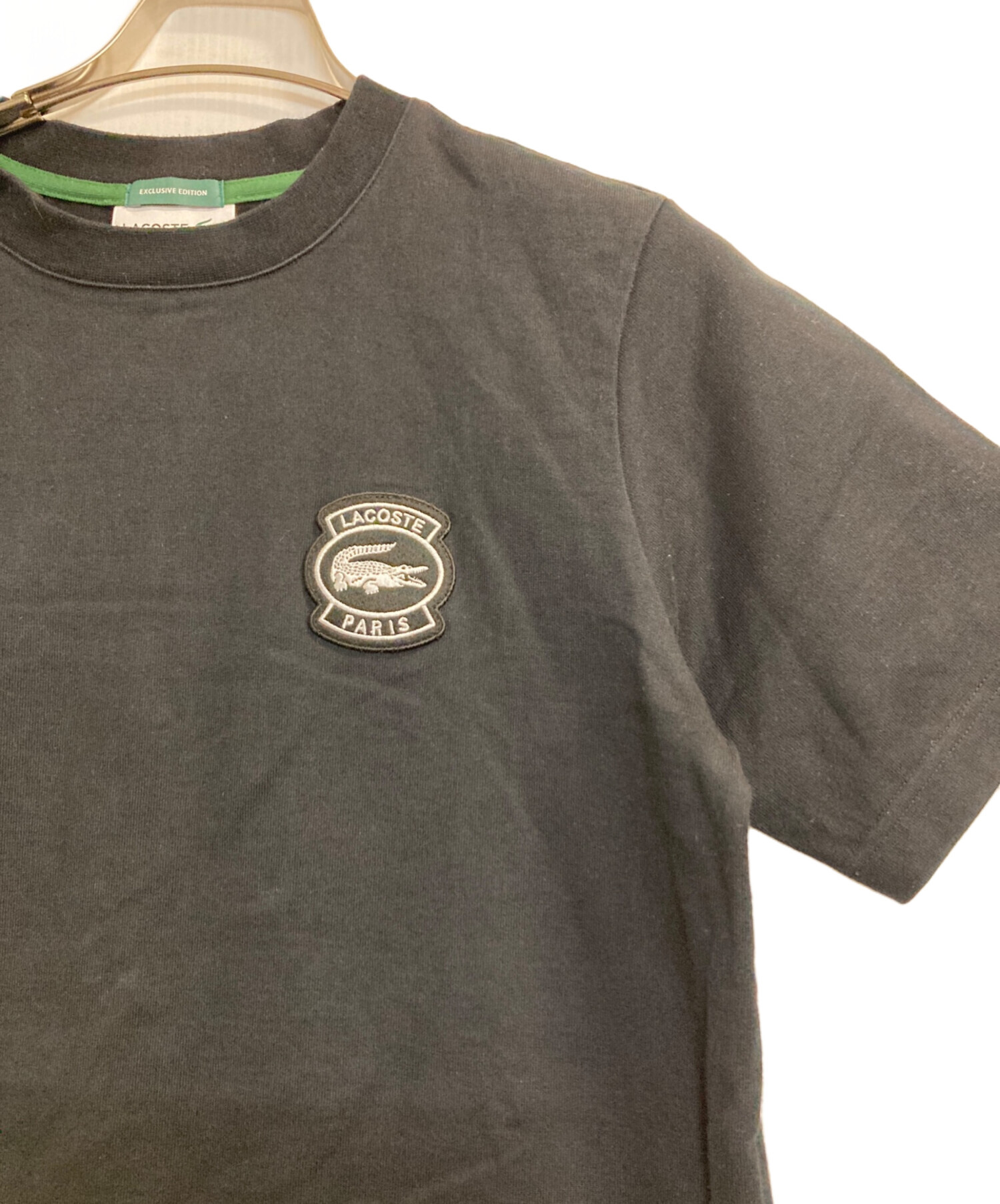 8SM2 LACOSTE 刺繍ワッペン　バンドTシャツ　グレー　古着used 8SM2 LACOSTE 刺繍ワッペン バンドTシャツ グレー 古着used 【公式通販】