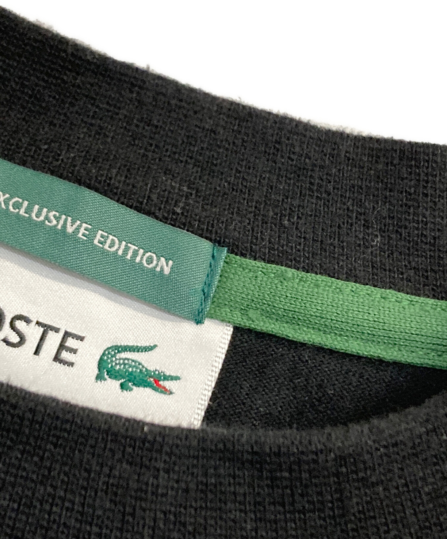 中古・古着通販】LACOSTE (ラコステ) ワニワッペンTシャツ ブラック