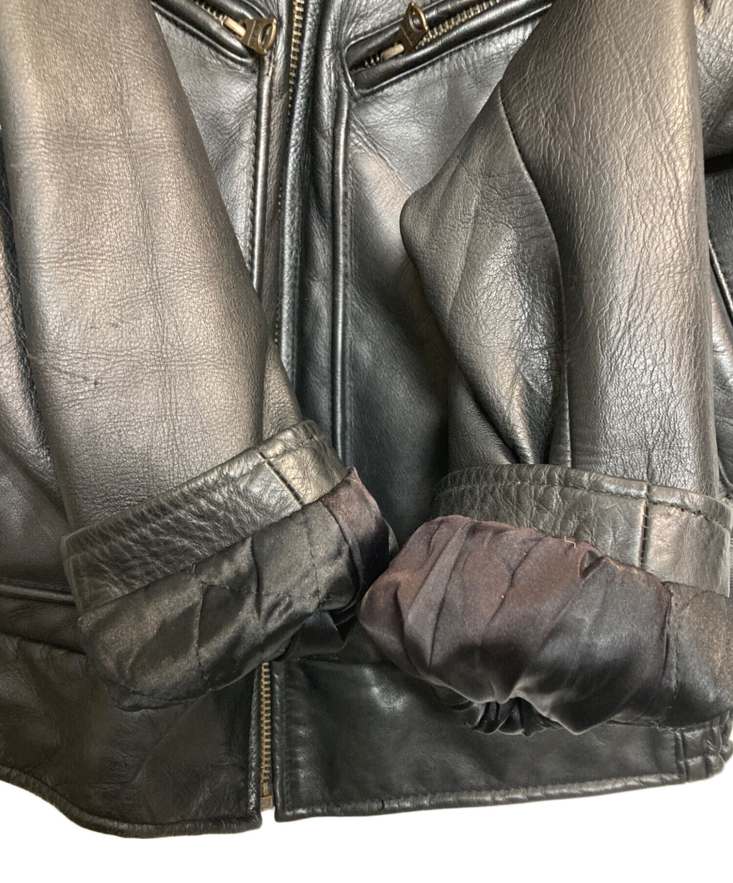 中古・古着通販】CHEVIGNON (シェビニオン) レザージャケット ブラック