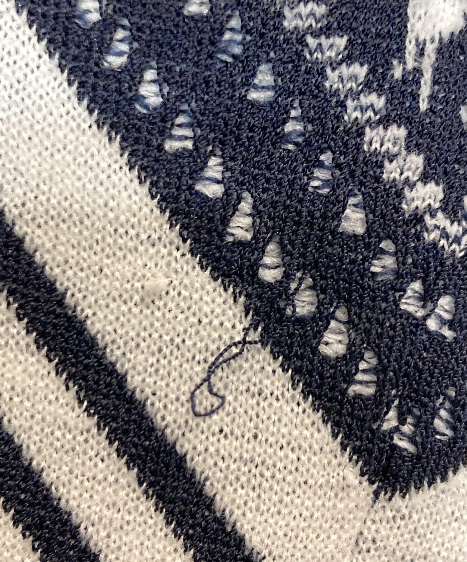 マメクロゴウチ ジャガードニットベスト 中古・古着通販】Mame Kurogouchi (マメクロゴウチ) 金木犀モチーフ