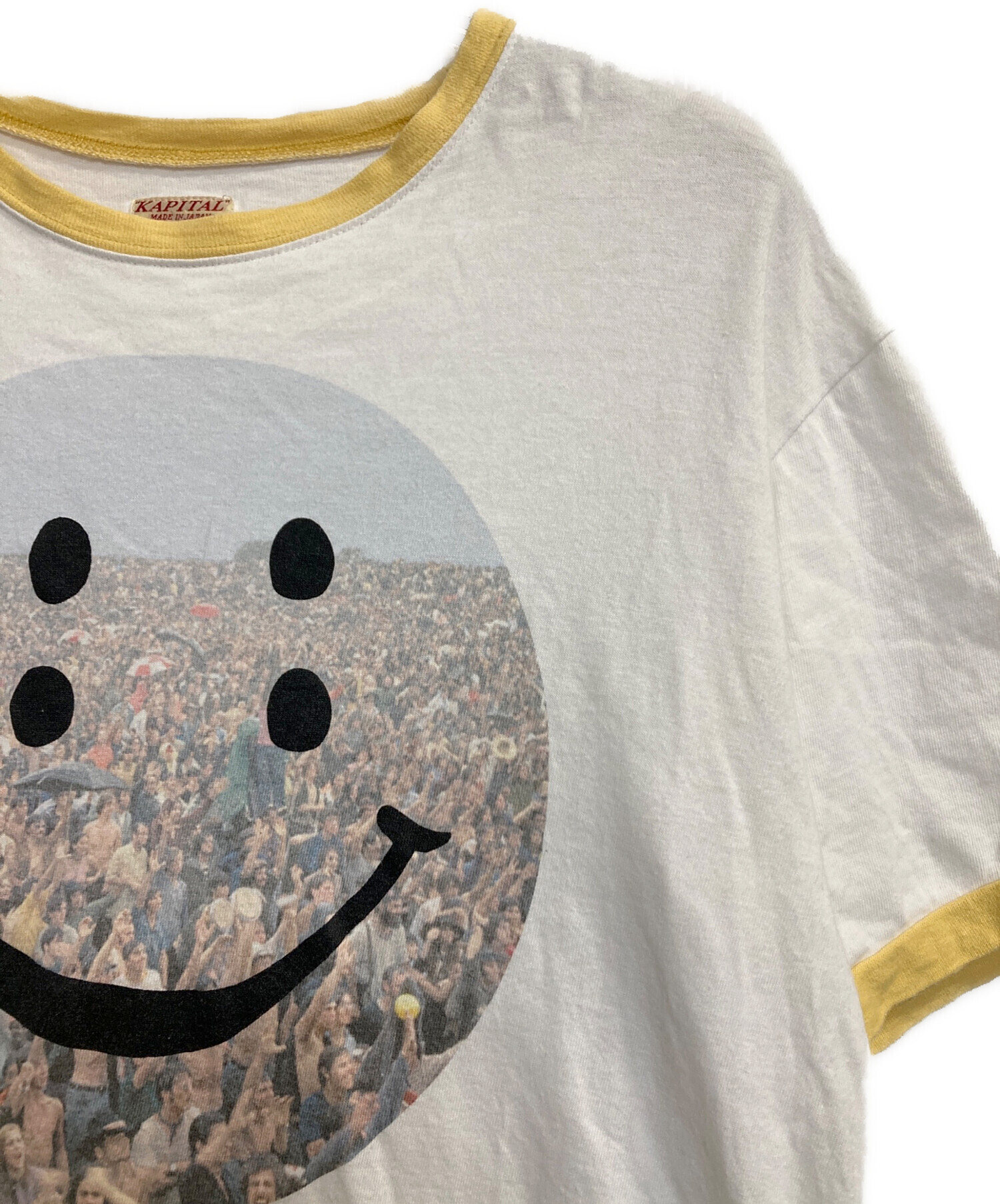 中古・古着通販】KAPITAL (キャピタル) Love & Peace & RAIN リンガーT