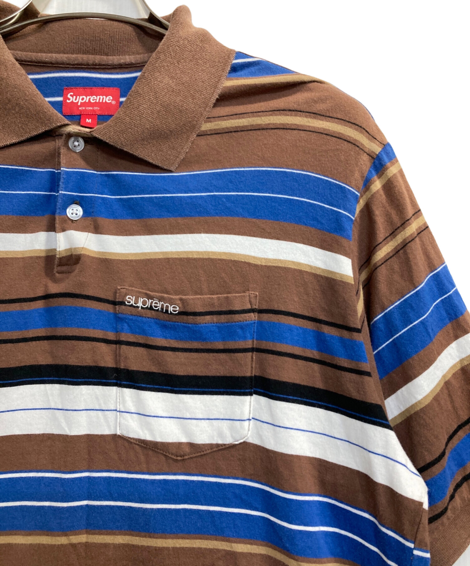 Supreme マルチカラー ポロシャツ L 中古・古着通販】Supreme (シュプリーム) Multi Stripe Polo