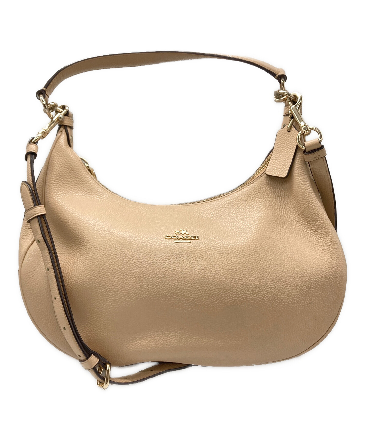 中古・古着通販】COACH (コーチ) ハーレーホーボーバッグ ベージュ 