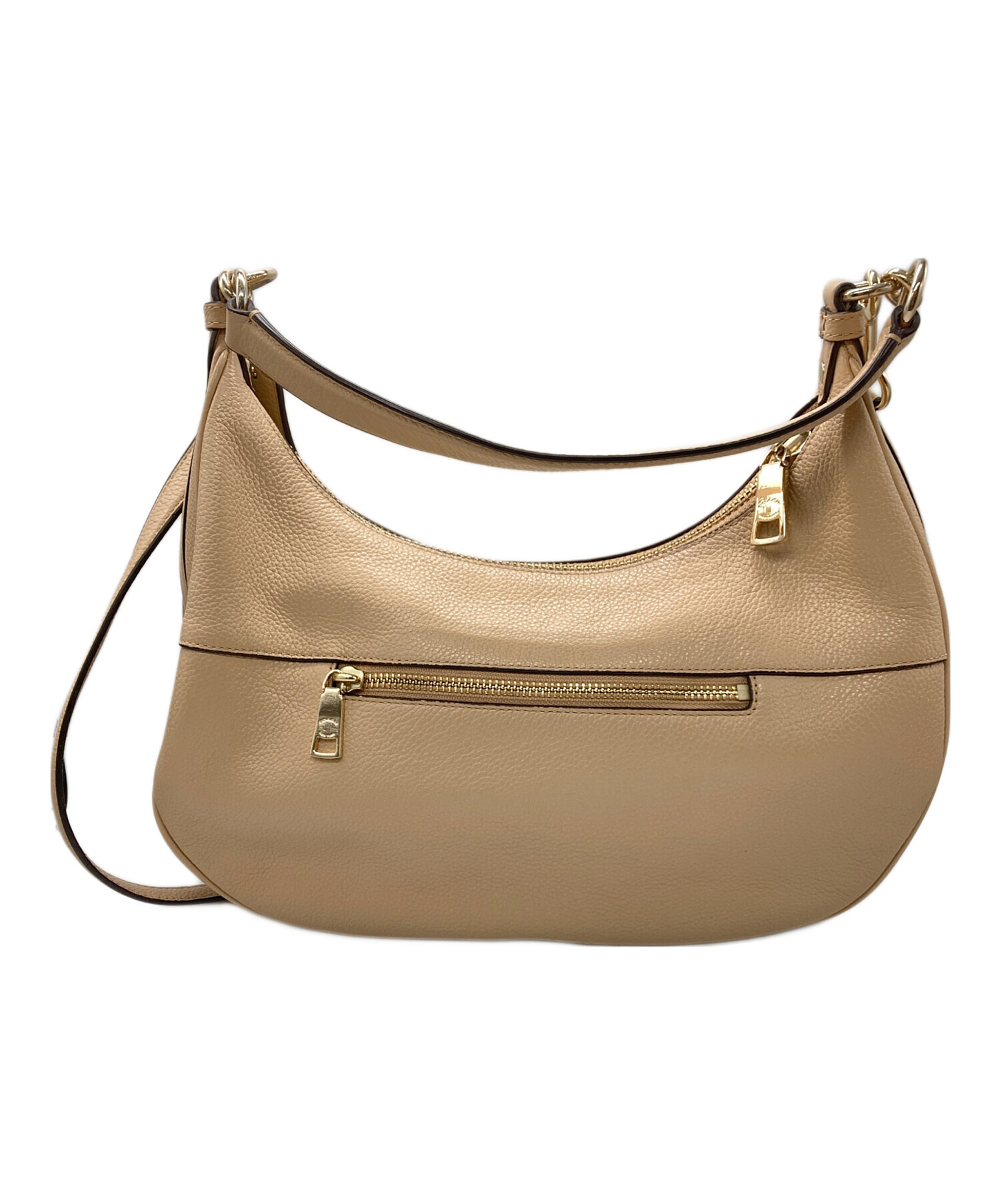COACH ホーボー ブラウン シグネチャー ワンショルダー バッグハーフムーン