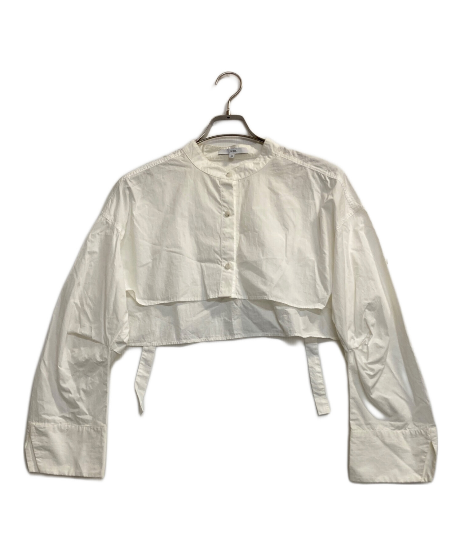 中古・古着通販】UN3D. (アンスリード) クロップドシャツ ホワイト