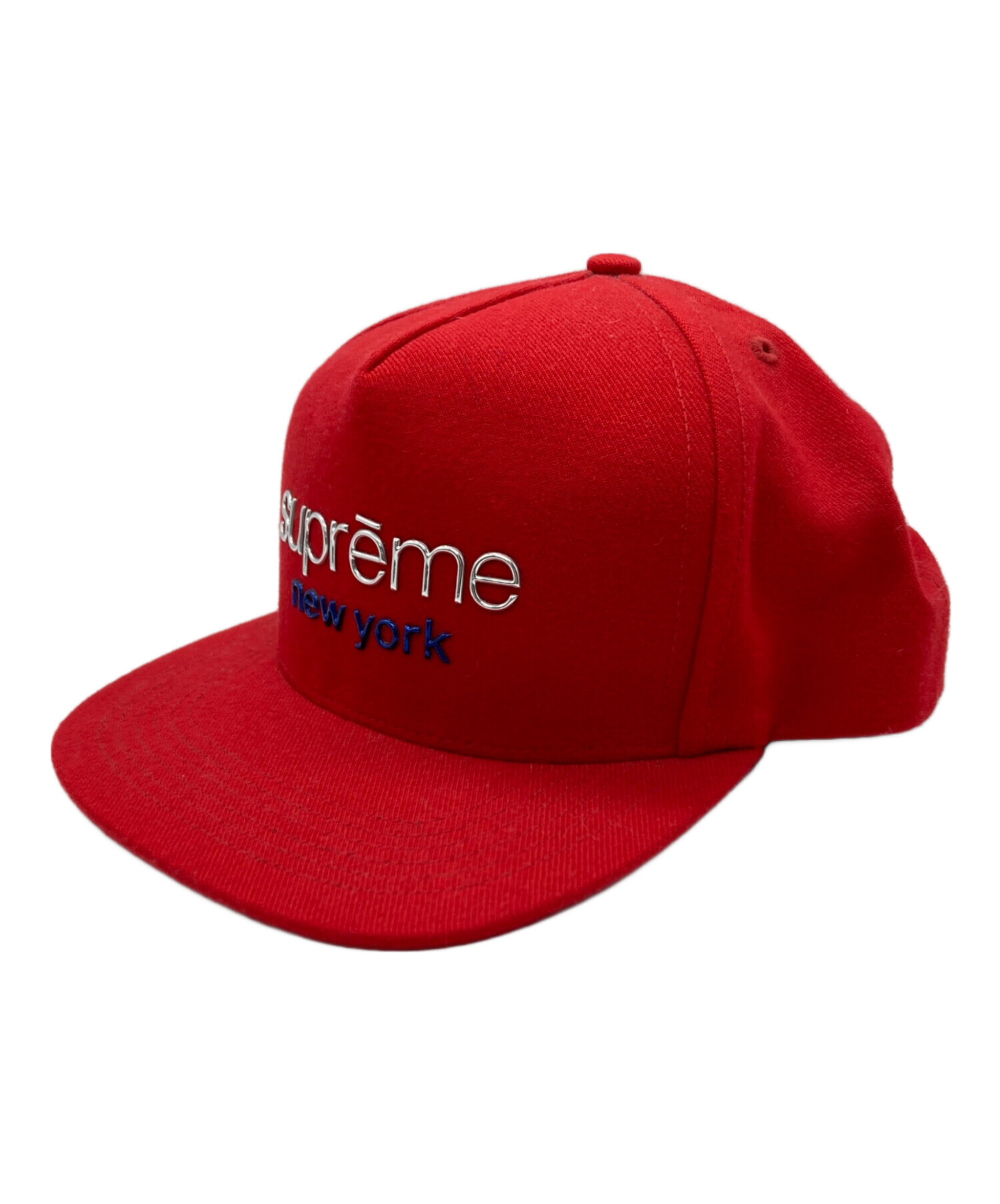 Supreme レッドキャップ 中古・古着通販】Supreme (シュプリーム) Classic Logo 6Panel Cap