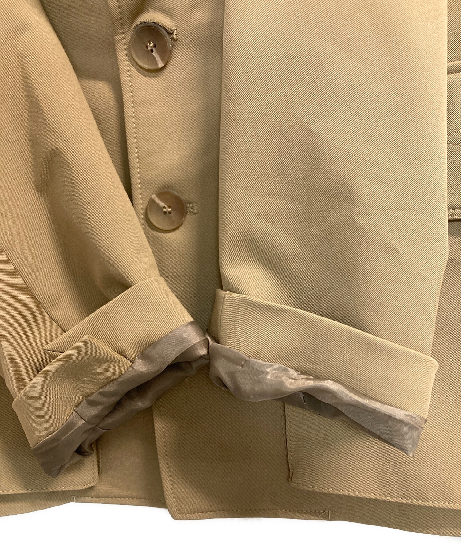 中古・古着通販】ZARA (ザラ) ポケットデザインジャケット ベージュ 