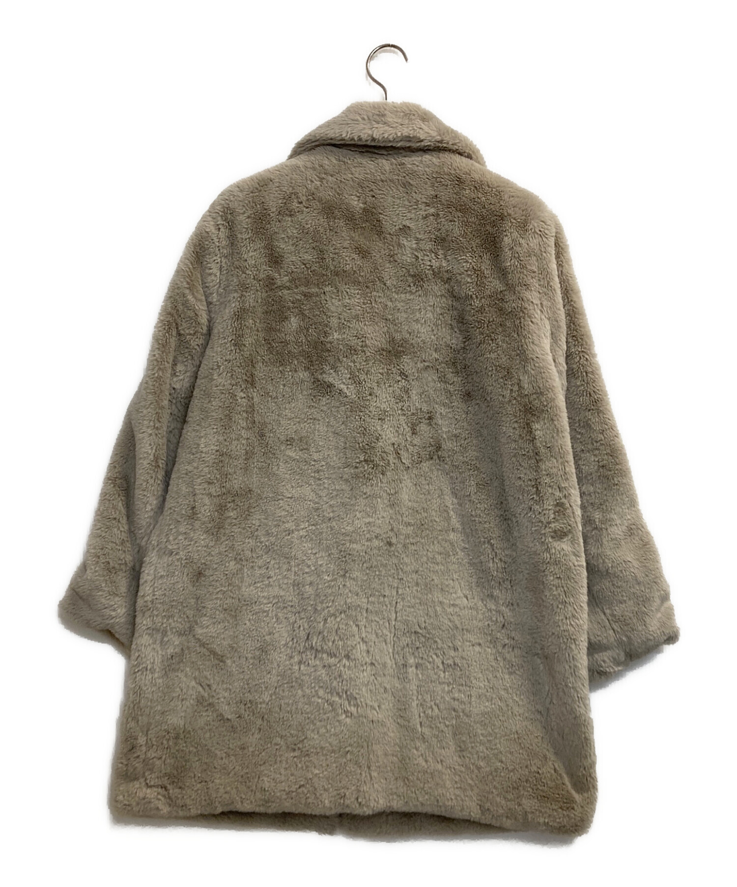中古・古着通販】ZARA (ザラ) ボアコート ベージュ サイズ:M｜ブランド 