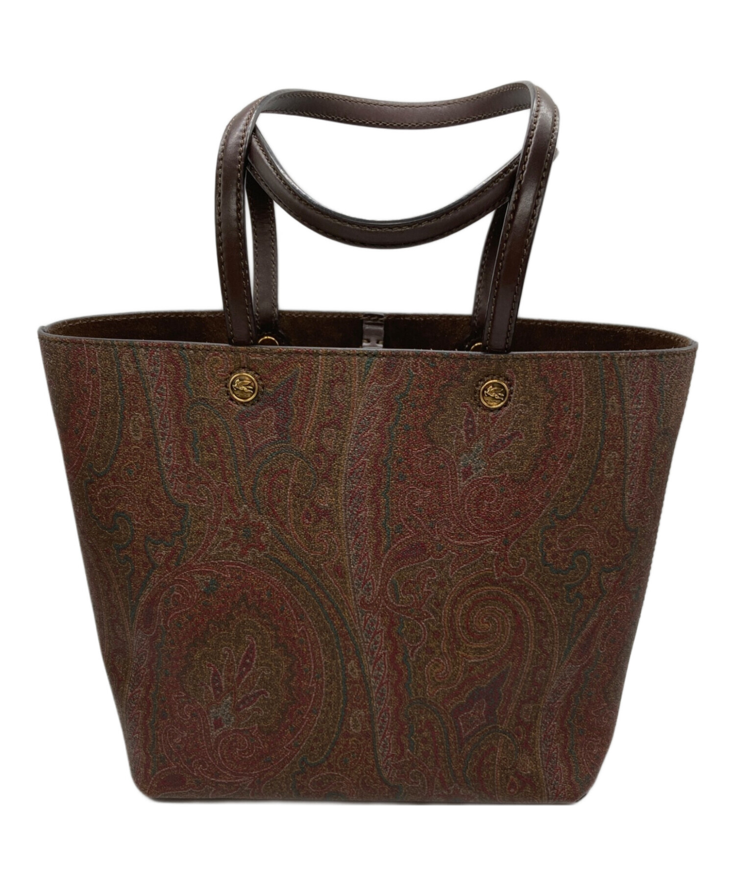 エトロ ETRO ペイズリー柄トートバッグ 中型 中古・古着通販】ETRO (エトロ) ミニポーチ付ペイズリー柄トートバッグ