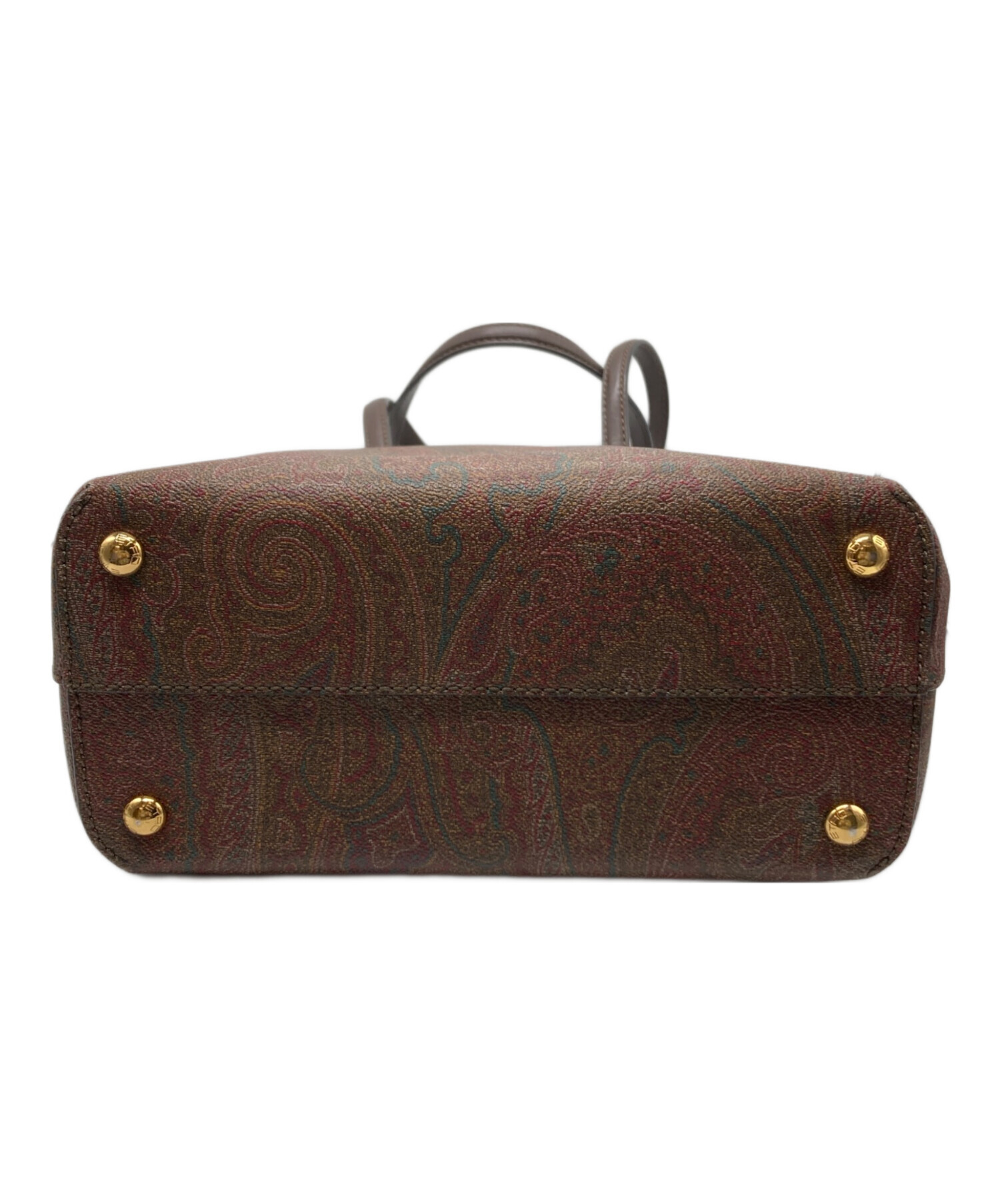 中古・古着通販】ETRO (エトロ) ミニポーチ付ペイズリー柄トートバッグ
