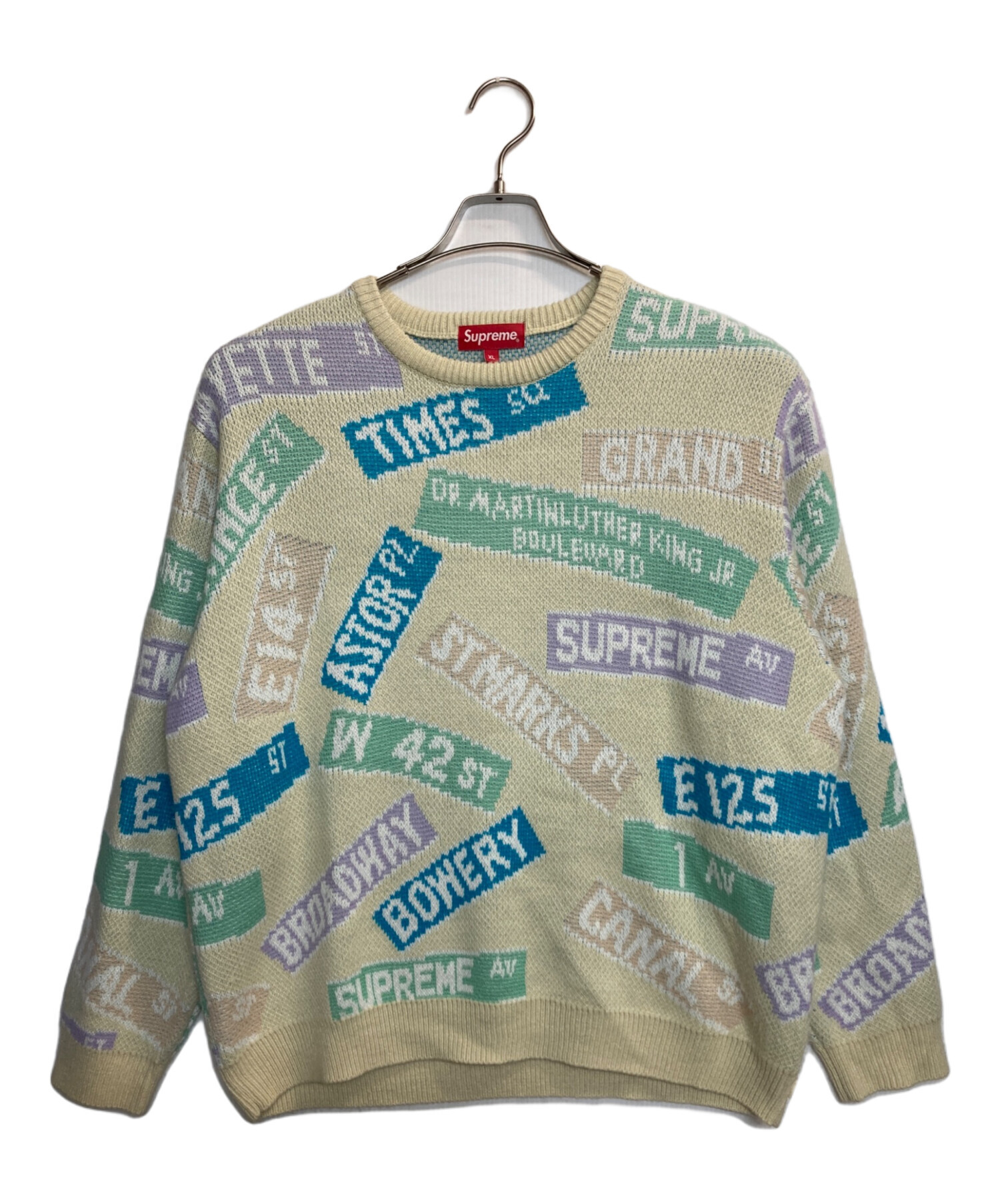 supreme セーター シュプリーム Street Signs Sweater 【公式通販】