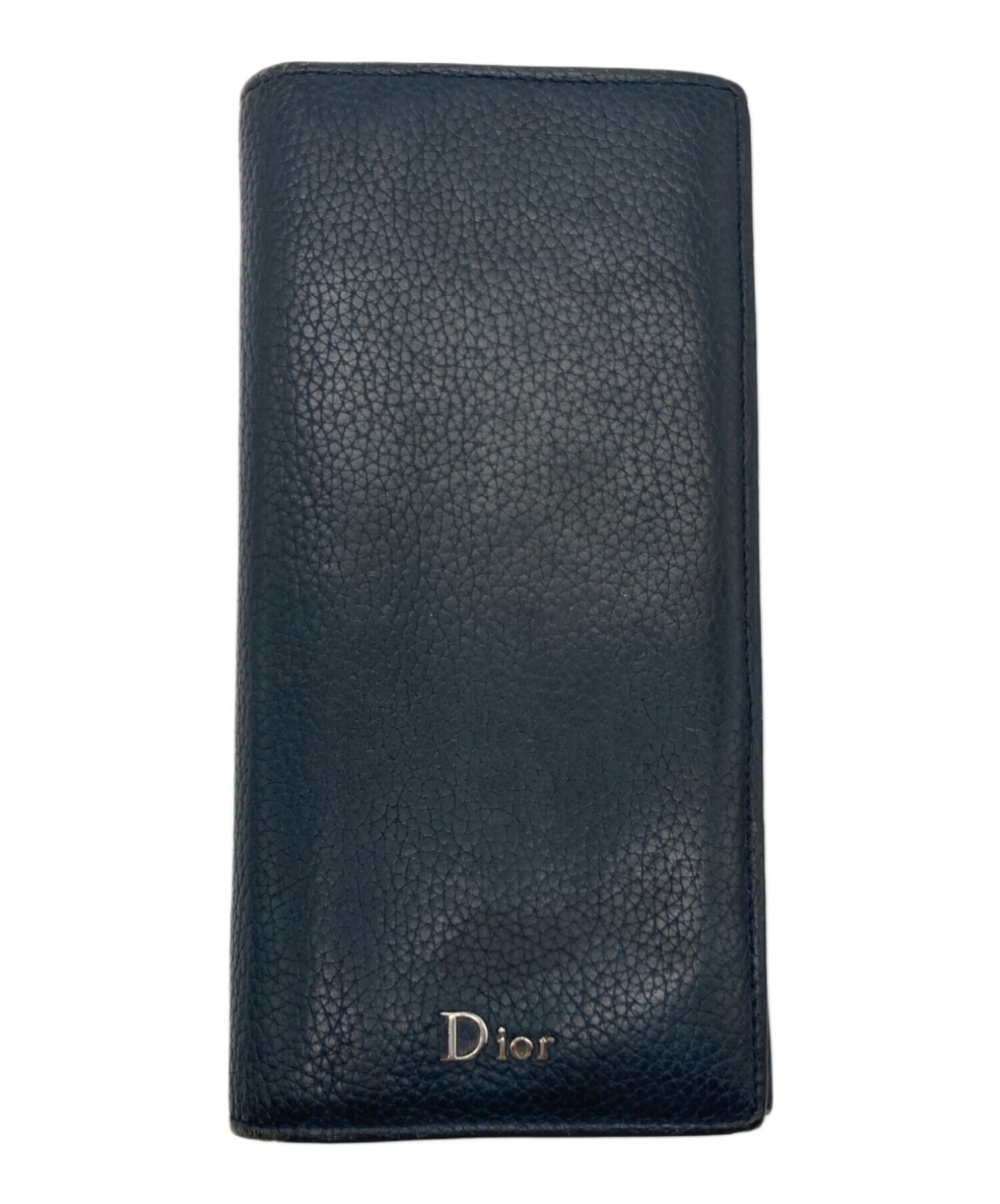 中古・古着通販】Dior (ディオール) 2つ折り財布 ネイビー｜ブランド