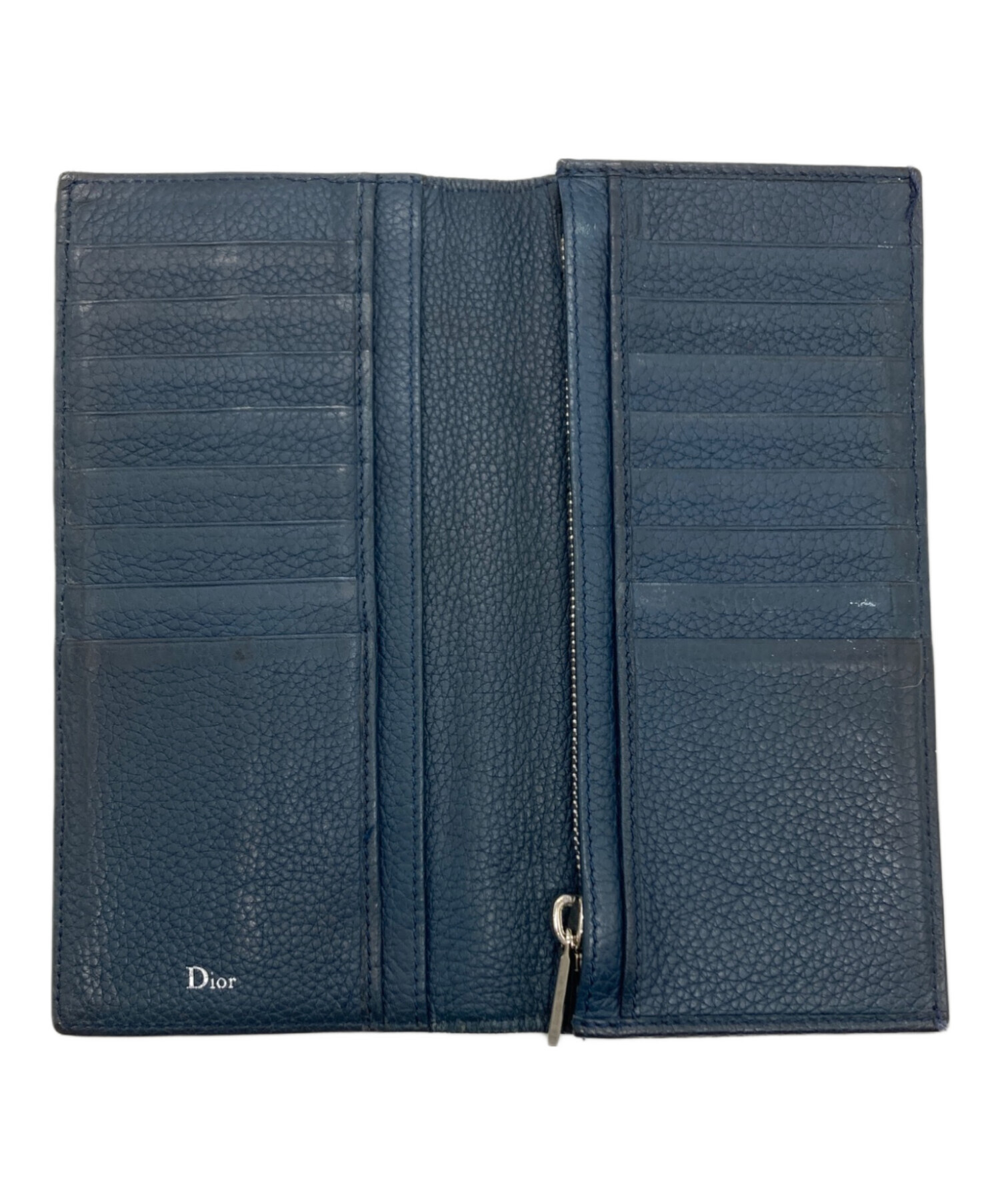 中古・古着通販】Dior (ディオール) 2つ折り財布 ネイビー｜ブランド