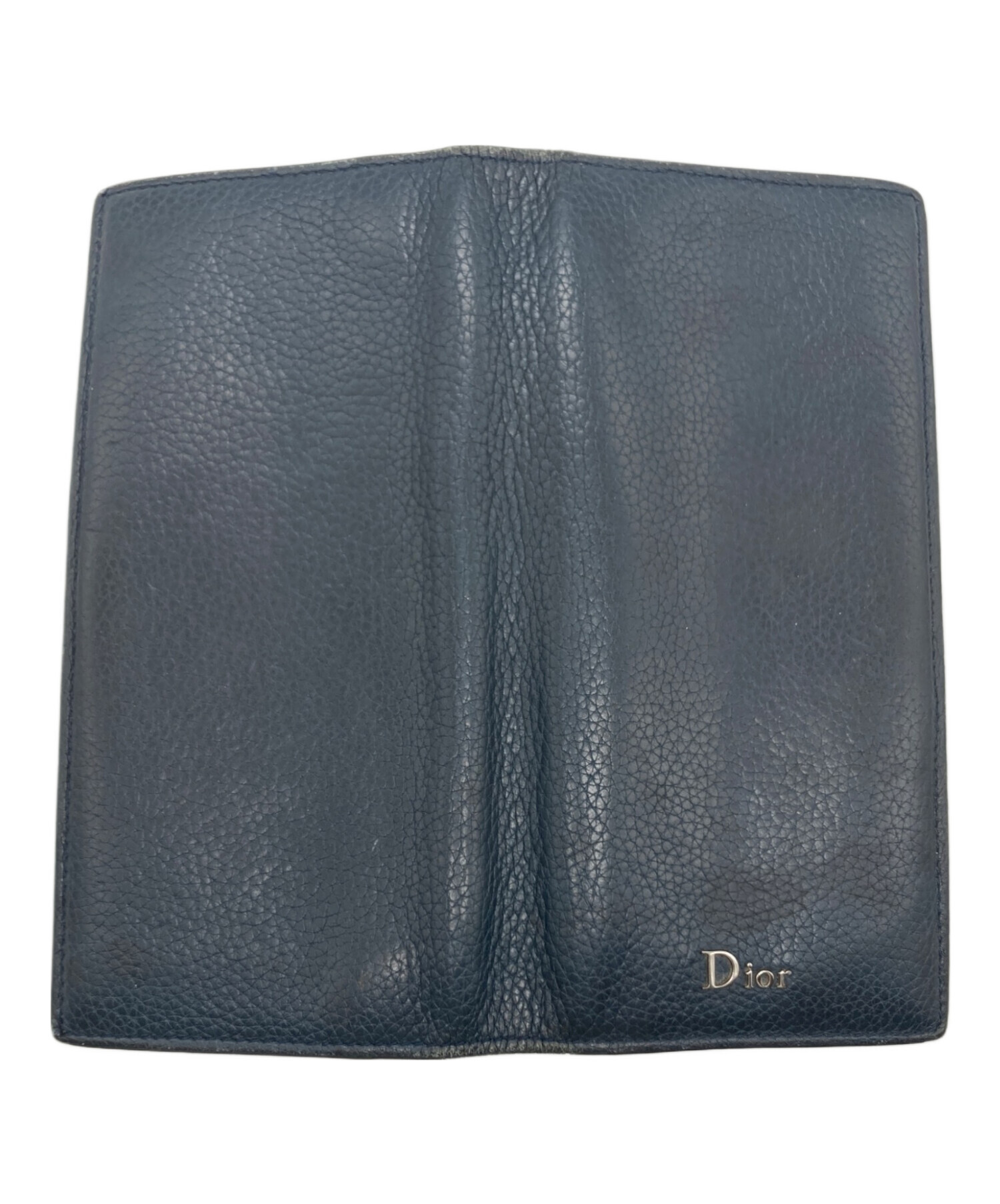 Christian Dior 三つ折り財布 ネイビー 中古・古着通販】Dior (ディオール) 2つ折り財布 ネイビー｜ブランド