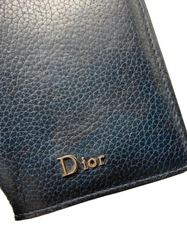 中古・古着通販】Dior (ディオール) 2つ折り財布 ネイビー|ブランド 中古・古着通販】Dior (ディオール) 2つ折り財布 ネイビー|ブランド