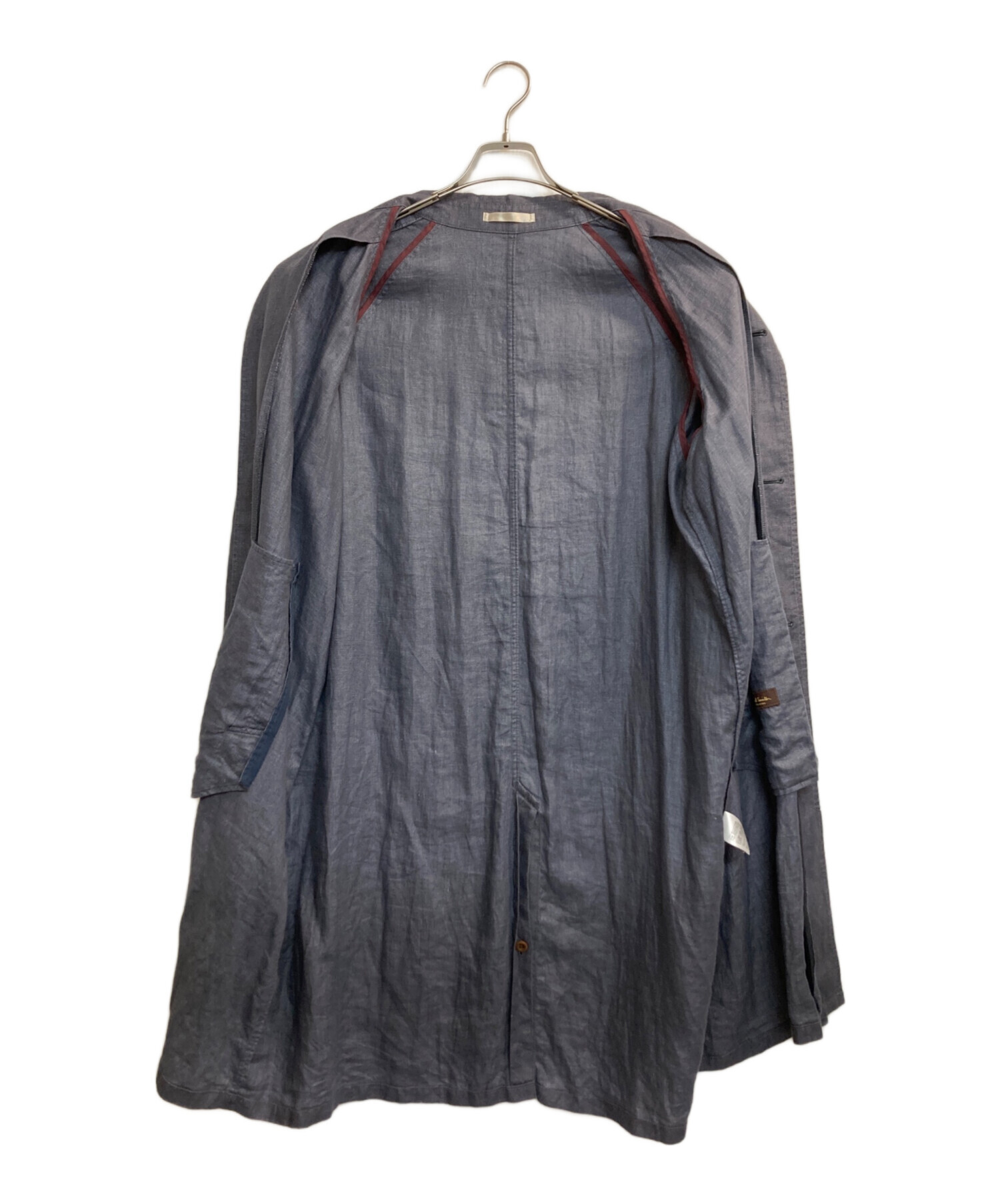リネン 100% ポールスミス リネンコート L グリーン 希少カラー 春物 中古・古着通販】PAUL SMITH (ポールスミス) リネンショッパーコート