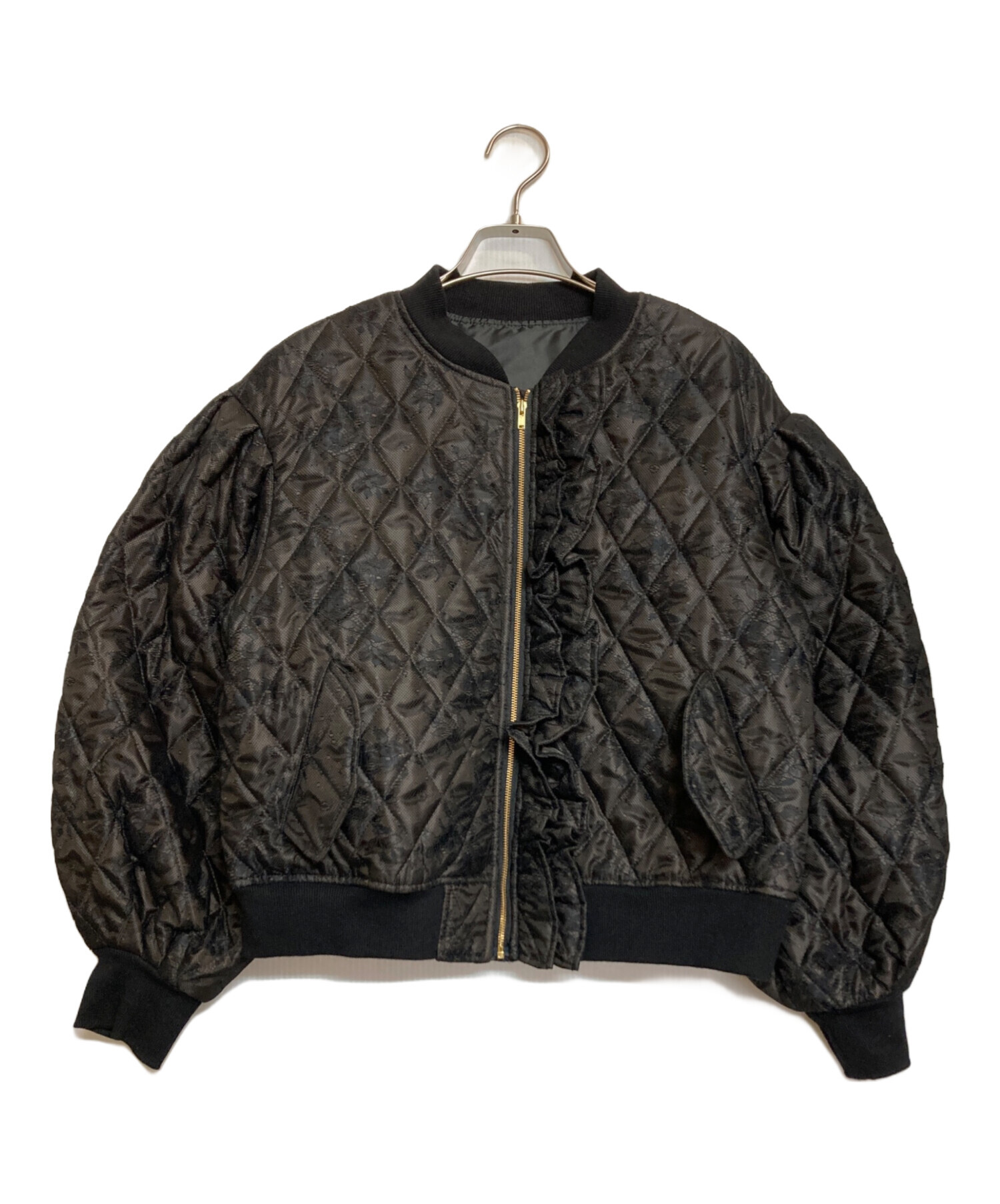 Obli フリルブルゾン レースフリルブルゾン残りわずか | TOPS | OBLI 