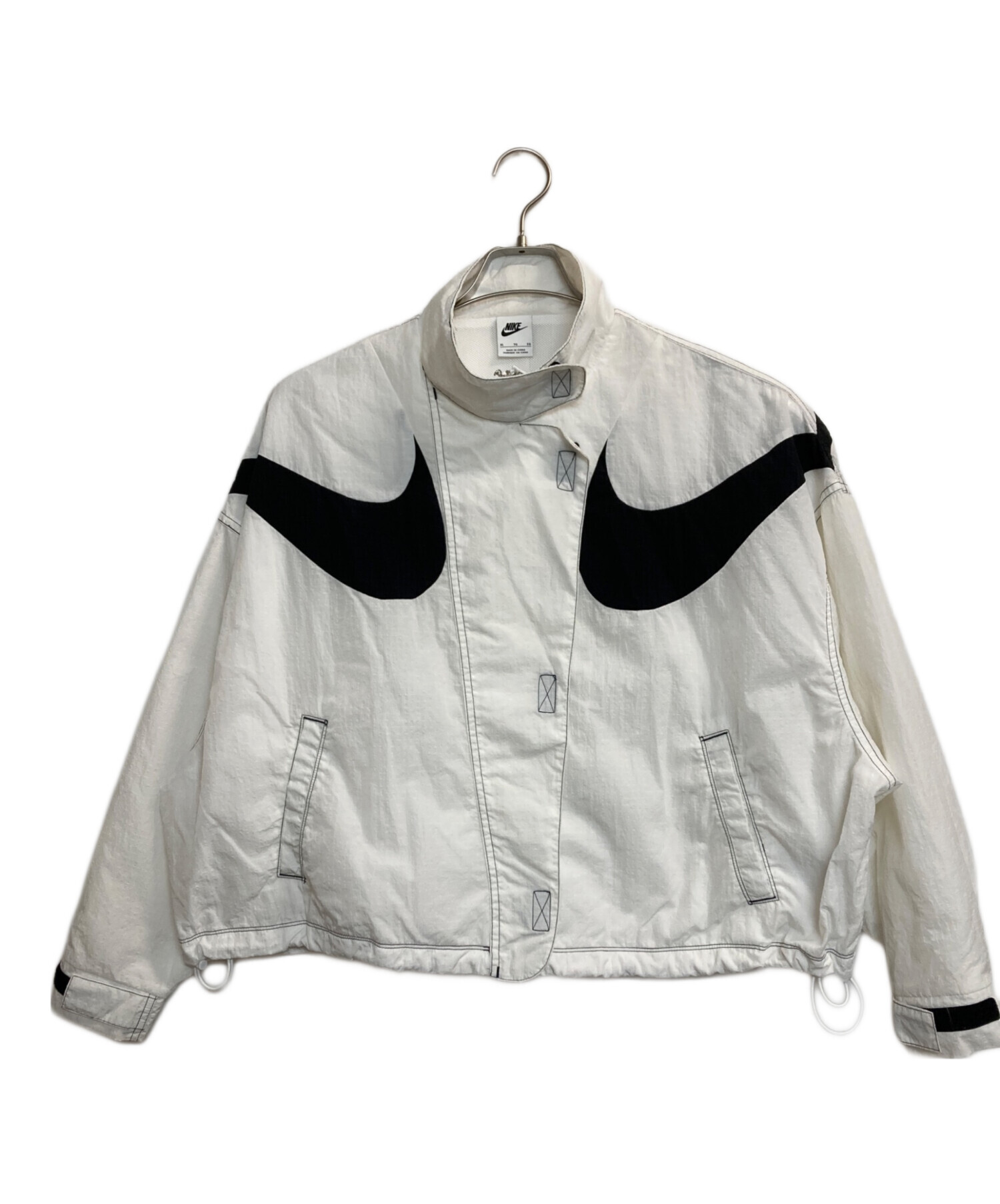 中古・古着通販】NIKE (ナイキ) ナイロンジャケット ホワイト サイズ 