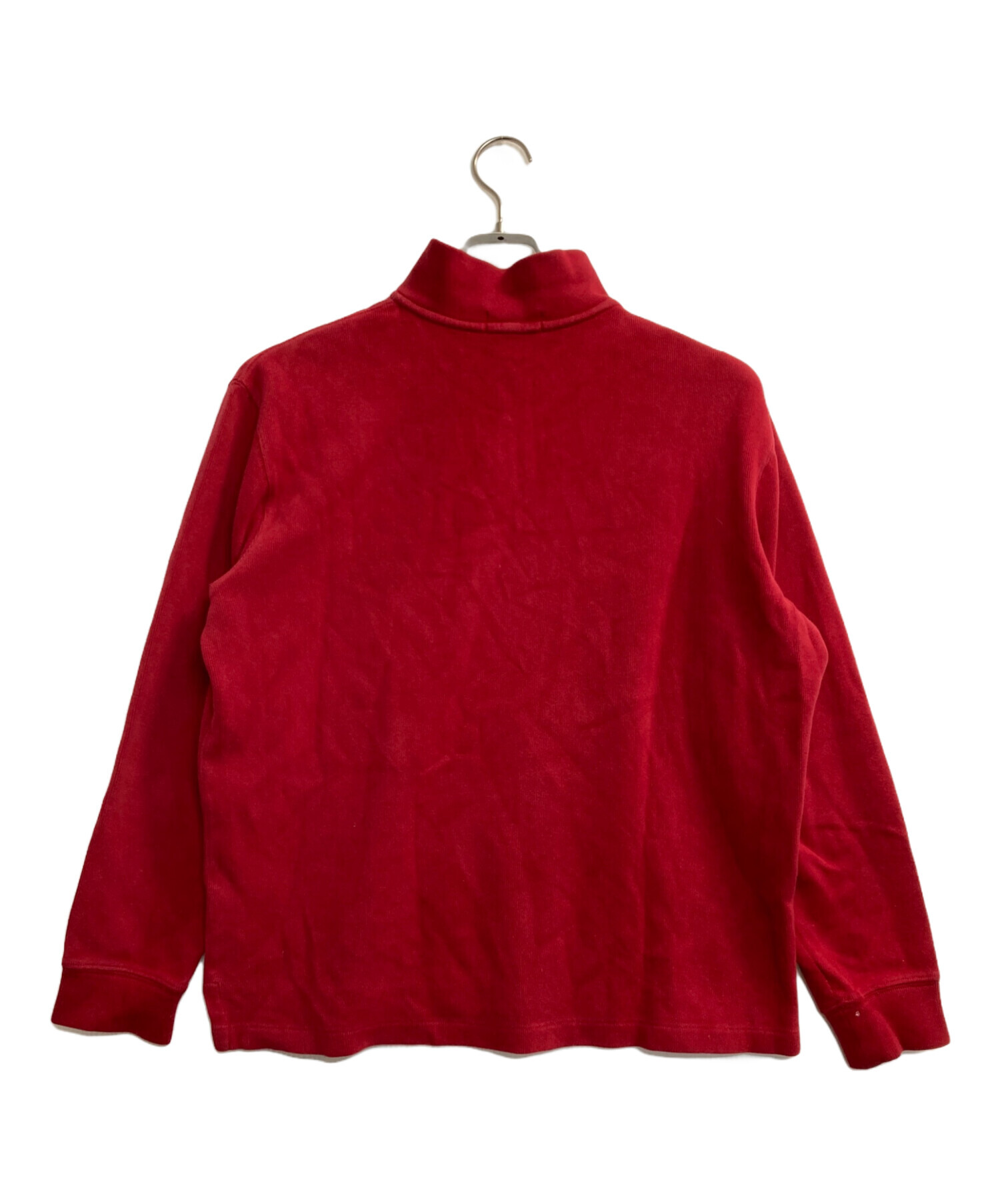 90’s ポロ ラルフローレン ハーフジップパーカー 赤 Lサイズ 中古 中古・古着通販】POLO RALPH LAUREN (ポロ・ラルフローレン) ハーフ