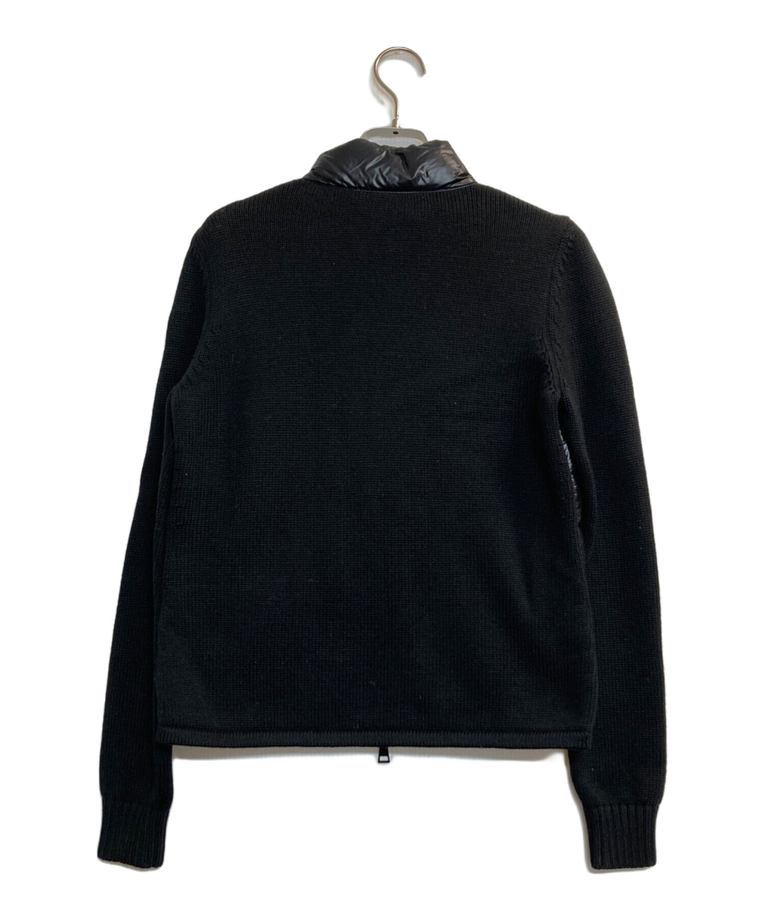 MONCLER モンクレール MAGLIONE ニットダウンジャケット サイズS MONCLER (モンクレール) ニット切り替え フルジップ 襟付き ダウン