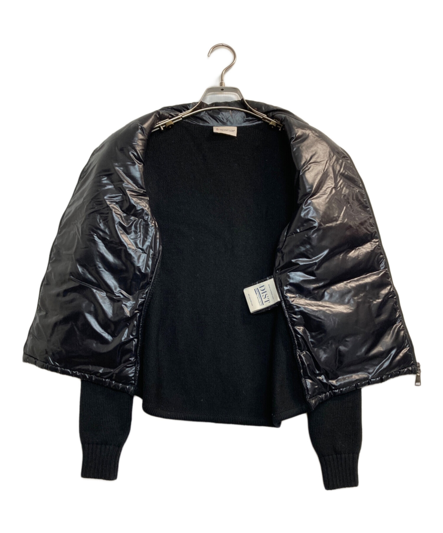 MONCLER MAGLIONE ハイブリッド ニット ダウンジャケット 黒 L MONCLER ハイブリッドダウンニット XL モンクレール ブラック ニット