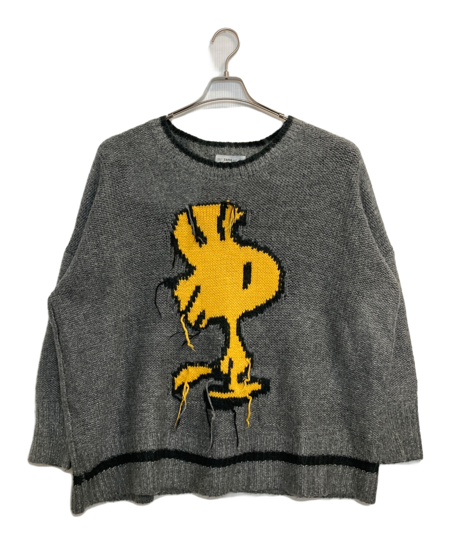 美品 Vintage PEANUTS ニット セーター ウッドストック ロゴ 中古・古着通販】ZARA (ザラ) PEANUTS (ピーナッツ) ウッドストック