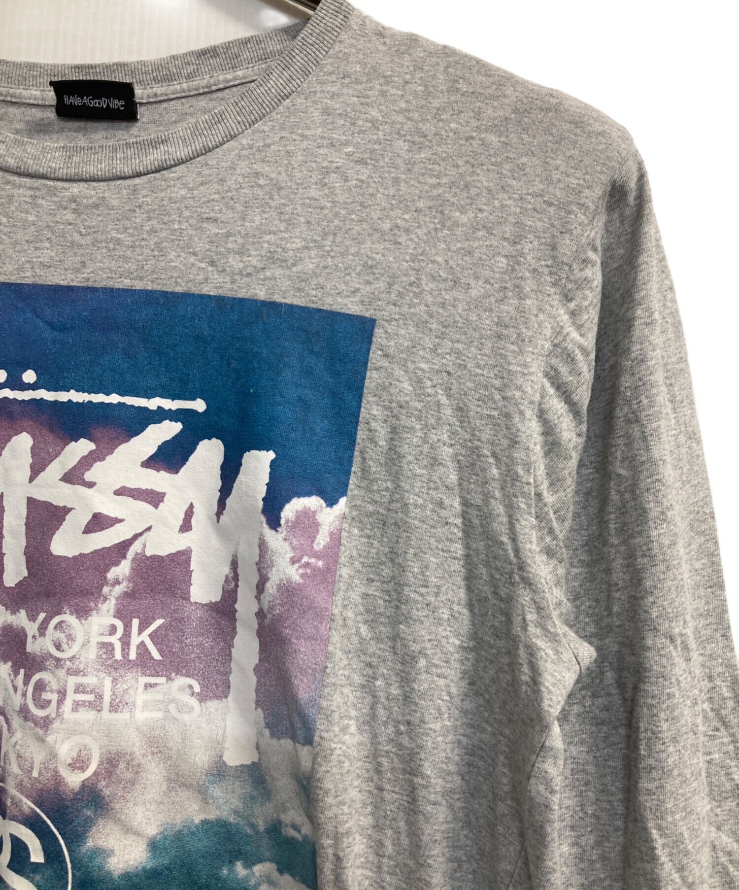 中古・古着通販】stussy (ステューシー) 長袖Tシャツ グレー サイズ:M 