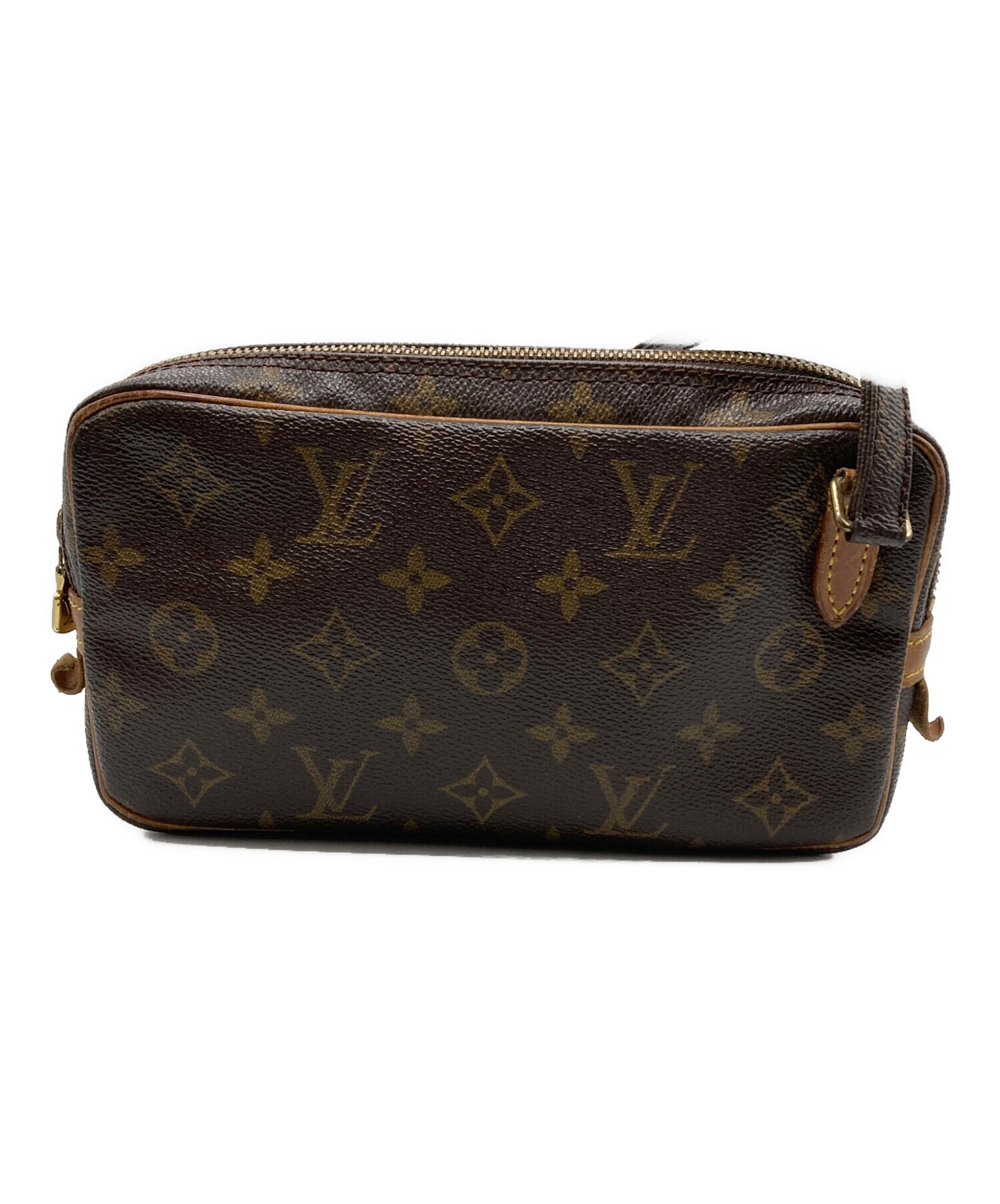 LOUIS VUITTON ルイヴィトン M81313 ダブルフォンポーチ ショルダーバッグ モノグラムシャドウ レディース [中古] ルイヴィトン ショルダーバッグ モノグラム・シャドウ ダブル・フォン