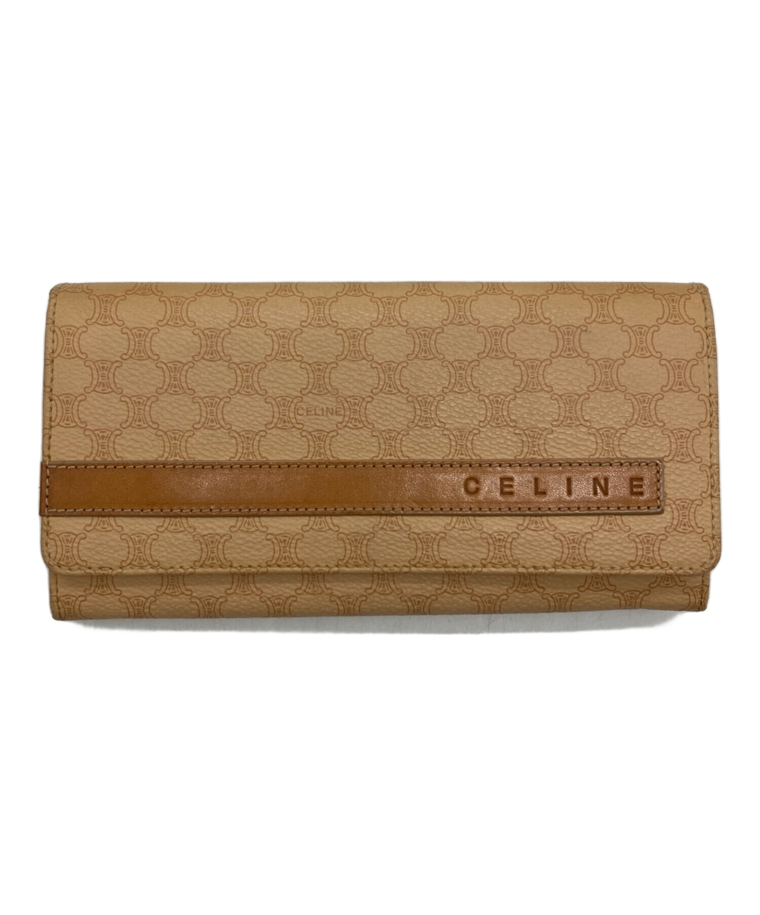 中古・古着通販】CELINE (セリーヌ) マカダムロングウォレット 中古・古着通販】CELINE (セリーヌ) マカダムロングウォレット