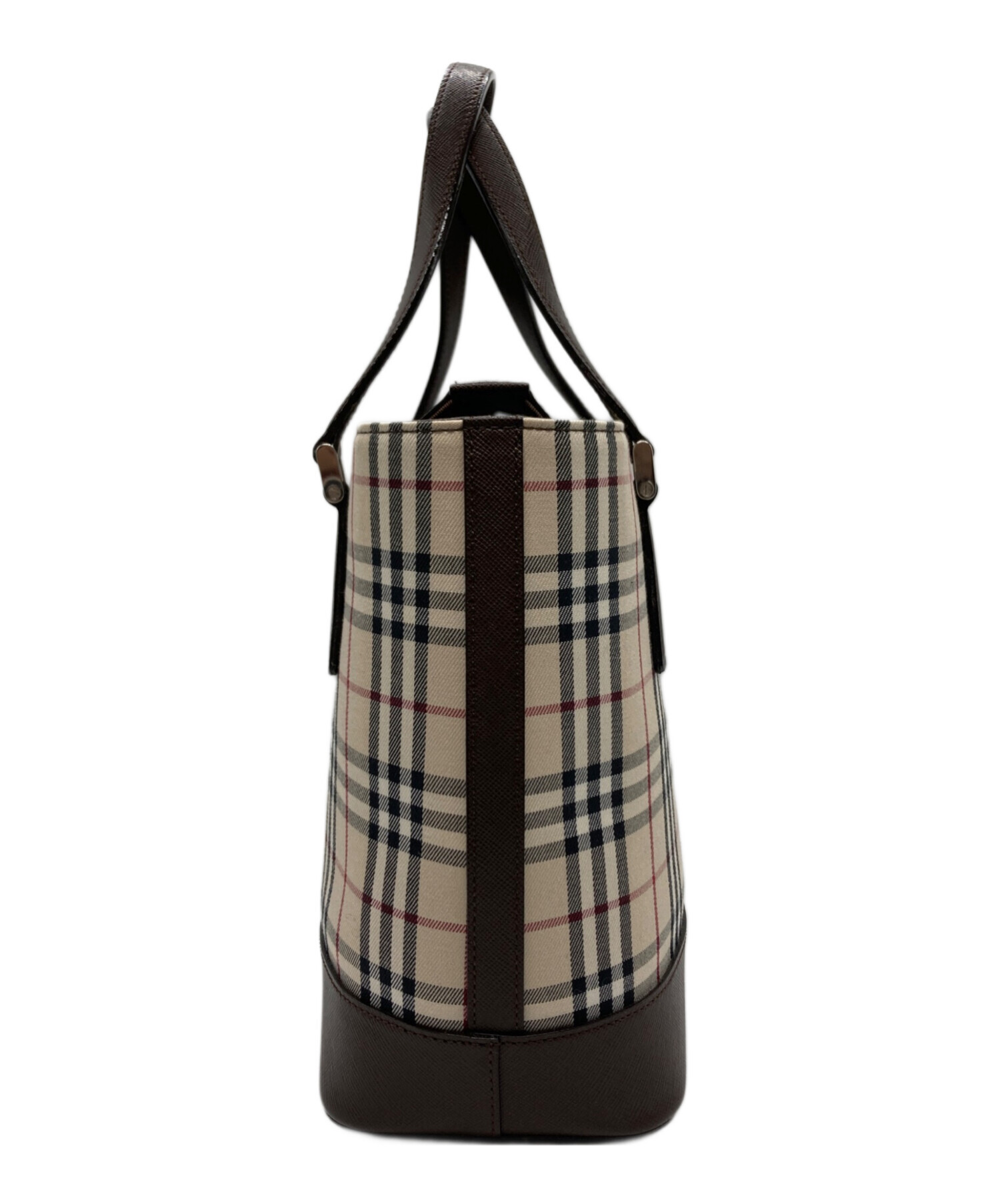 中古・古着通販】BURBERRY (バーバリー) ノバチェックハンドバッグ