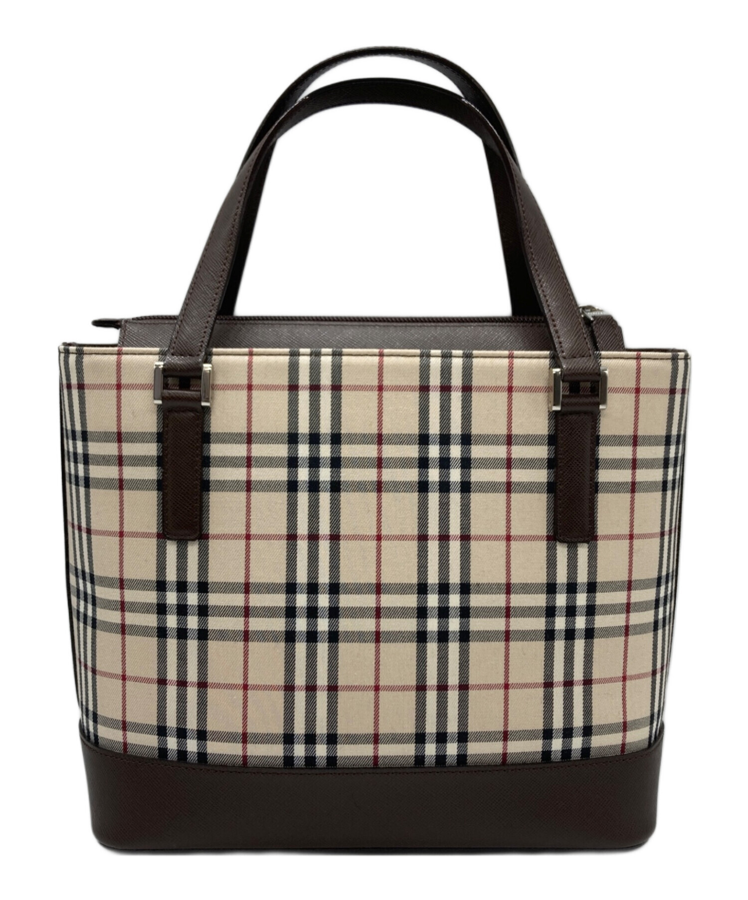 中古・古着通販】BURBERRY (バーバリー) ノバチェックハンドバッグ 