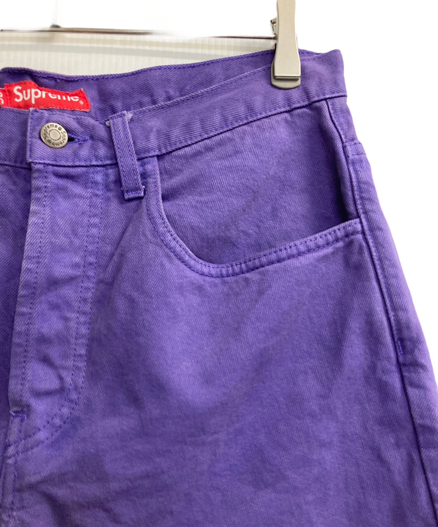 中古・古着通販】SUPREME (シュプリーム) Washed Denim Short パープル