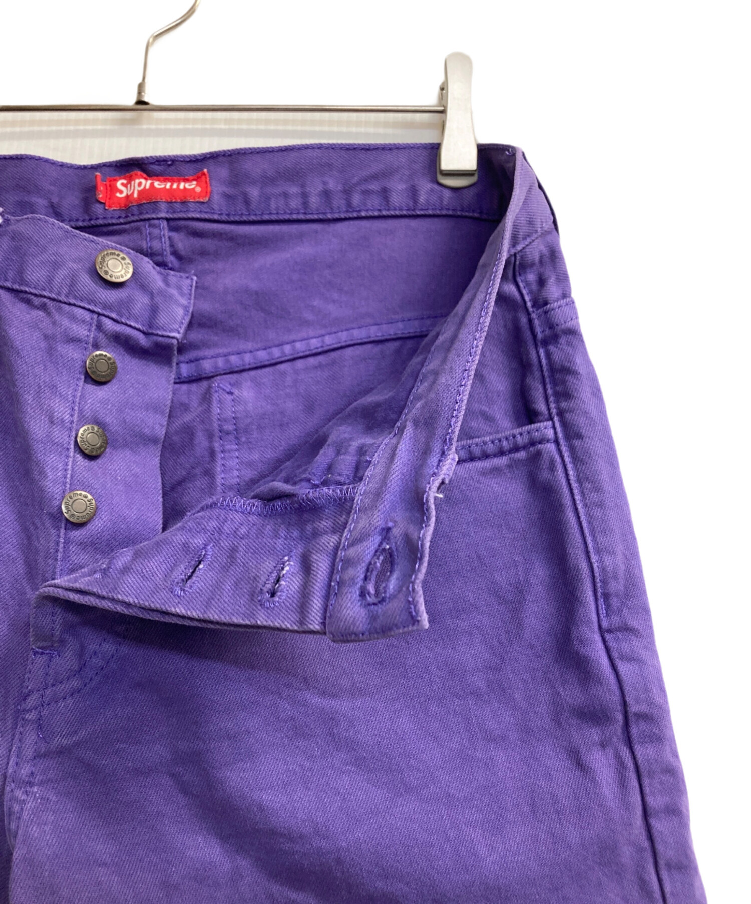 中古・古着通販】SUPREME (シュプリーム) Washed Denim Short パープル