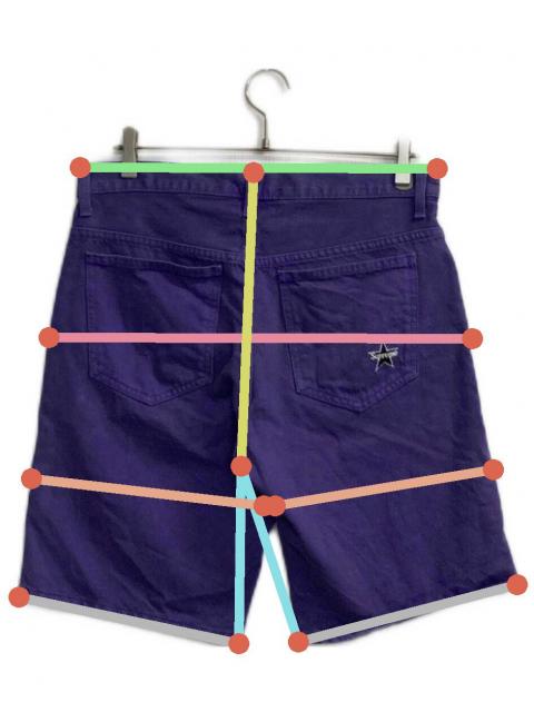 中古・古着通販】SUPREME (シュプリーム) Washed Denim Short パープル