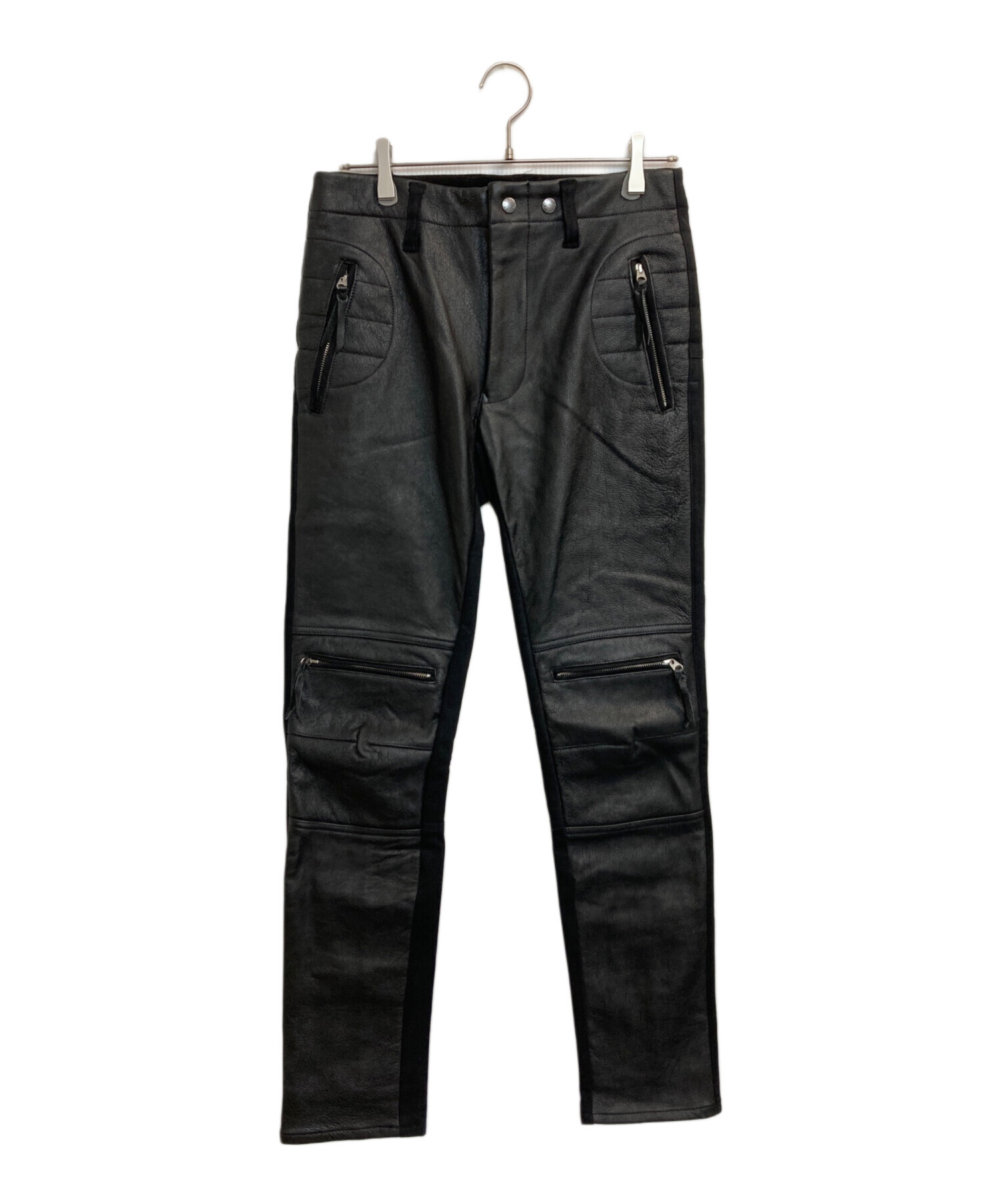 max fritz femme　ハーフレザーパンツ　ヒートガード　42 中古・古着通販】max fritz (マックスフリッツ) ヒートガードハーフ