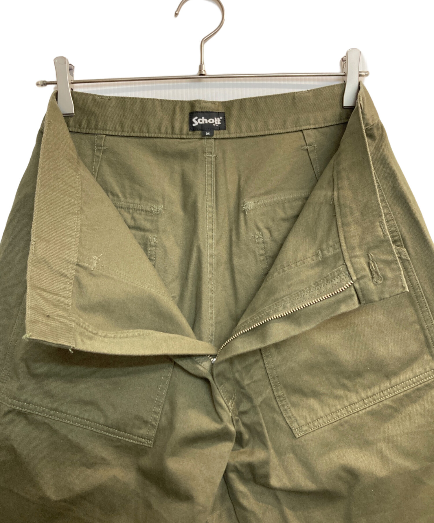 中古・古着通販】Schott (ショット) ベイカーパンツ グリーン サイズ:M