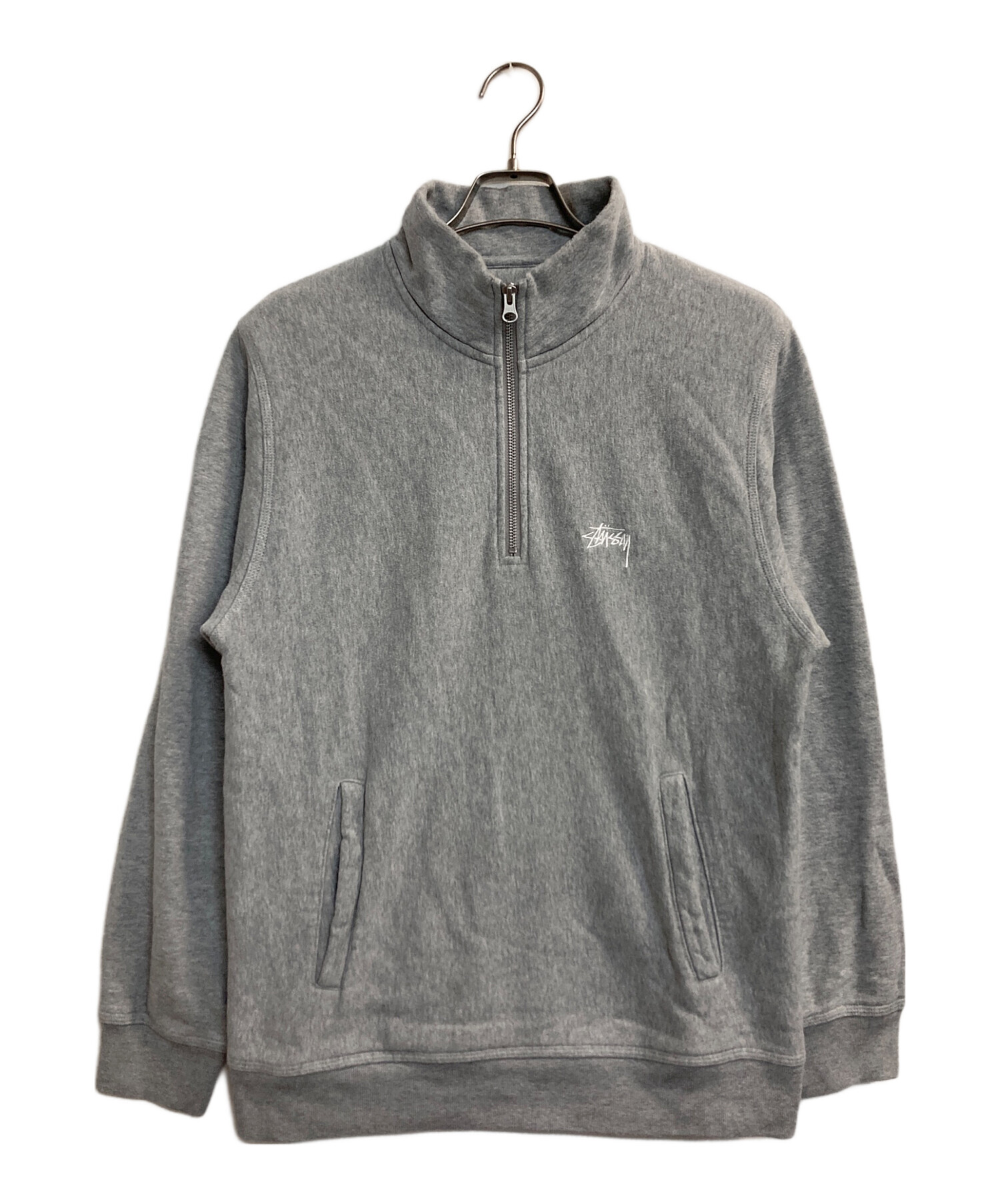 中古・古着通販】stussy (ステューシー) ハーフジップスウェット