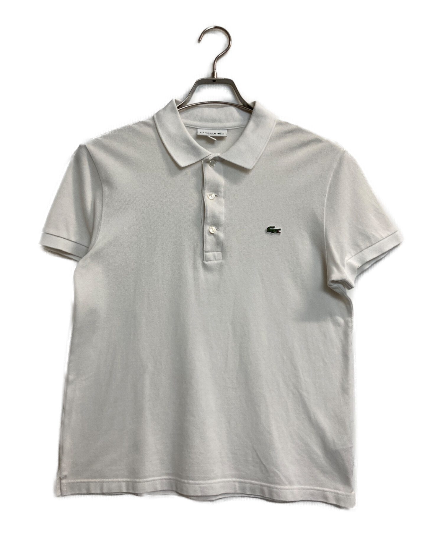 中古・古着通販】LACOSTE (ラコステ) ポロシャツ ホワイト サイズ:XS
