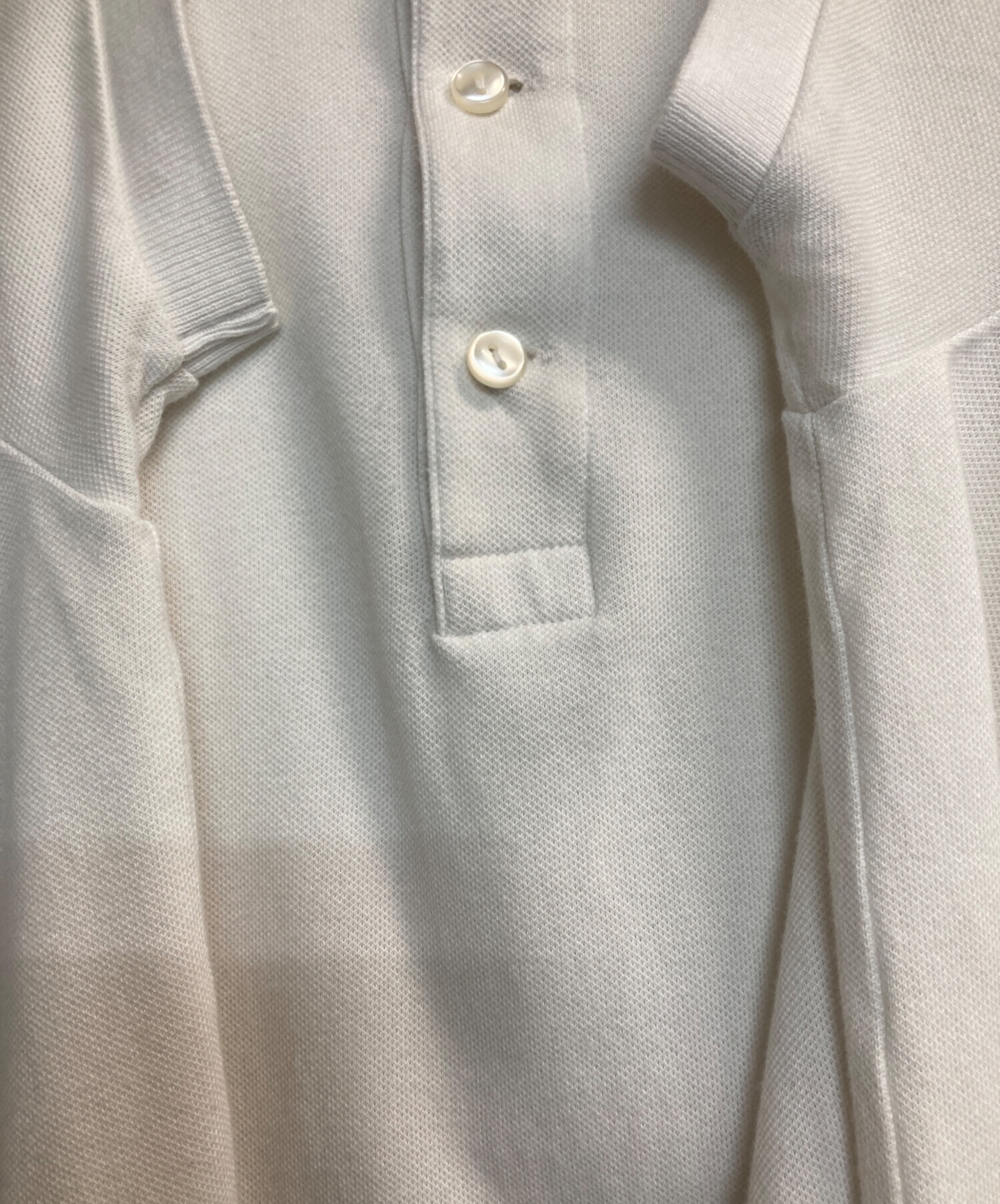 中古・古着通販】LACOSTE (ラコステ) ポロシャツ ホワイト サイズ:XS