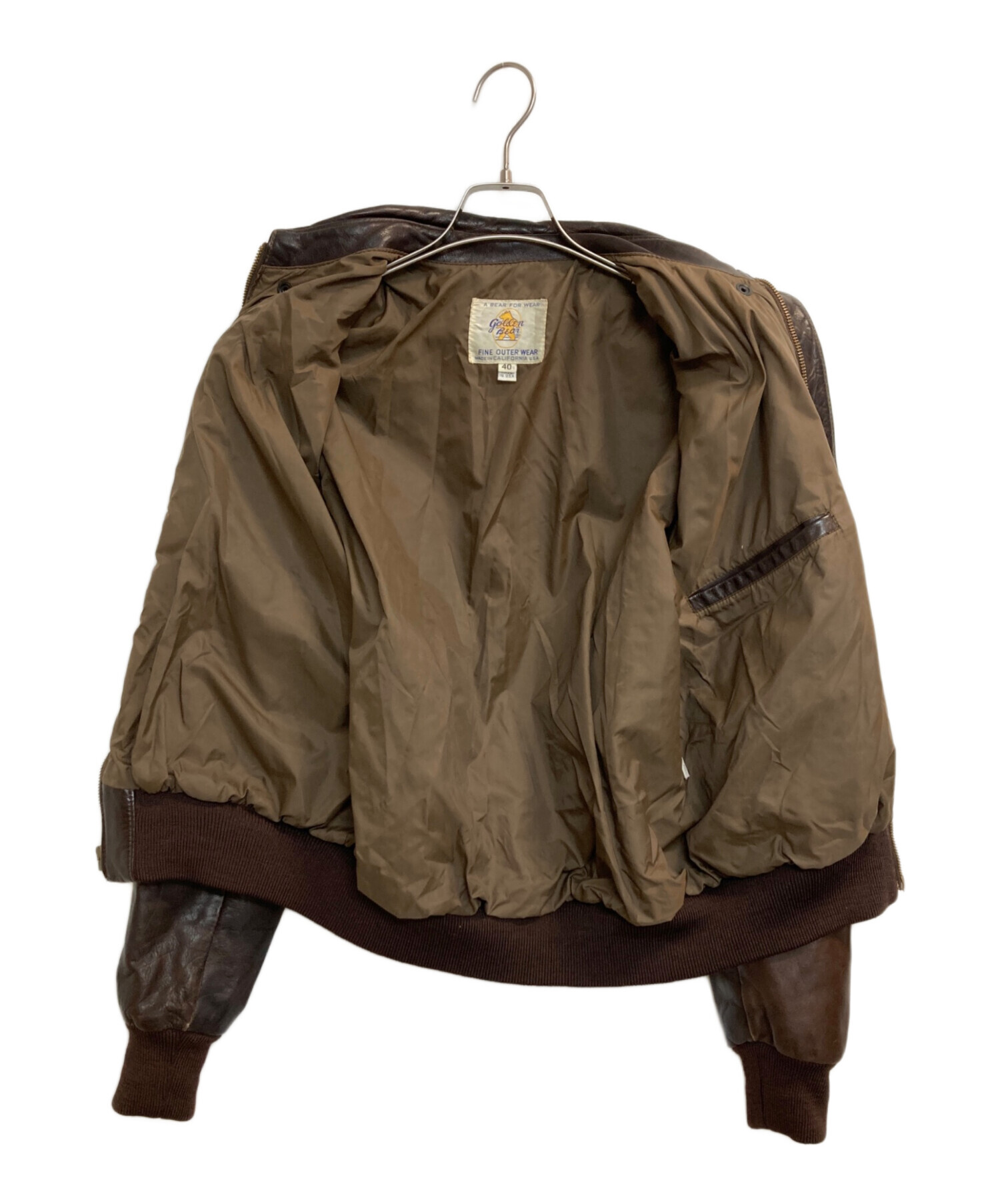 中古・古着通販】Golden Bear (ゴールデンベア) レザージャケット